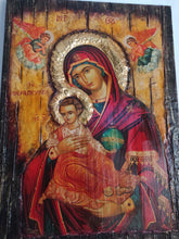 Load image into Gallery viewer, Virgin Mary Panagia Therapevousa Icon-Orthodox Greek Byzantine Handmade Icons