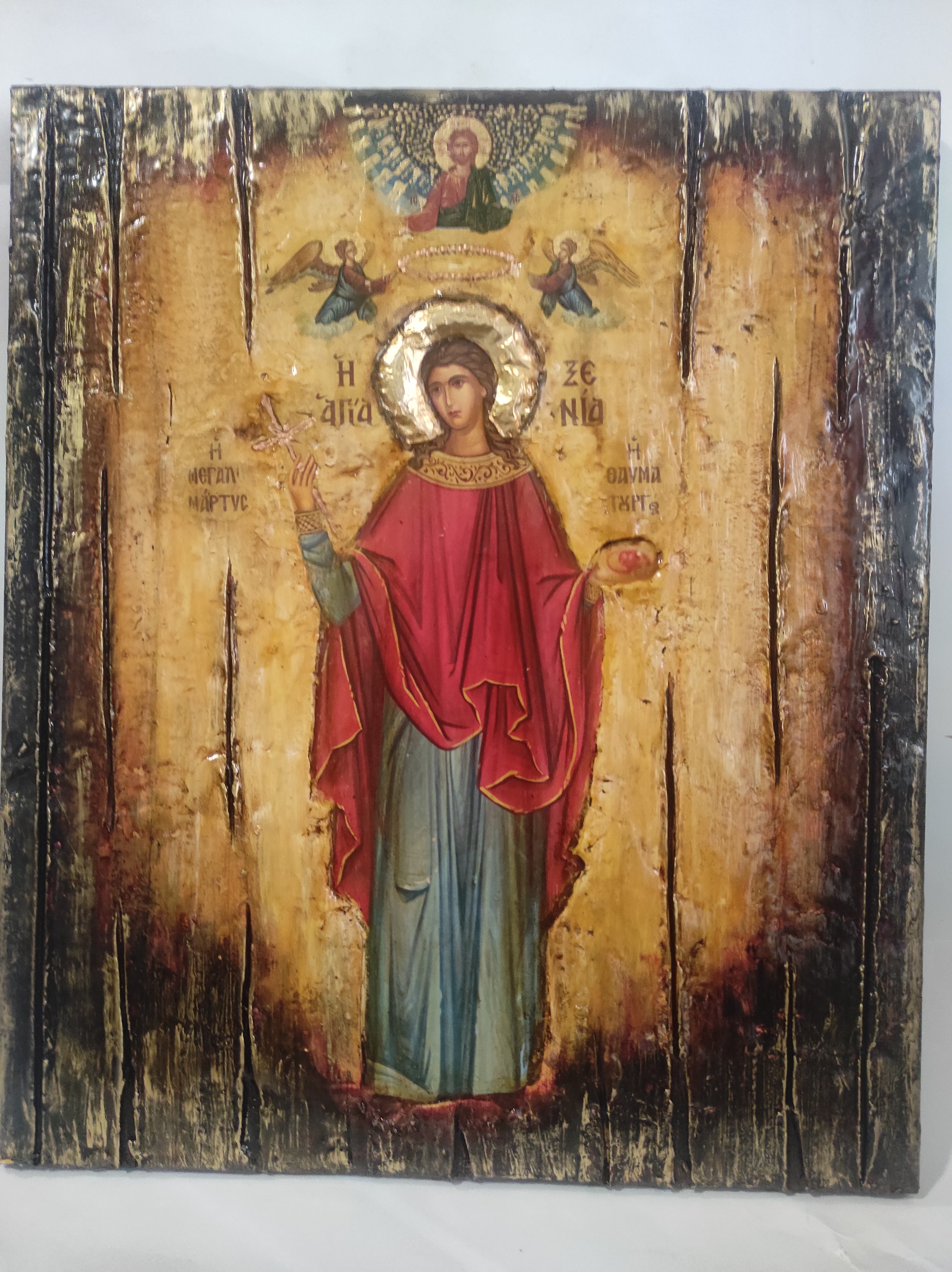 Saint Xenia, the Great Martyr, of Peloponesus, Greece, Full Body-Greek Handmade Icons