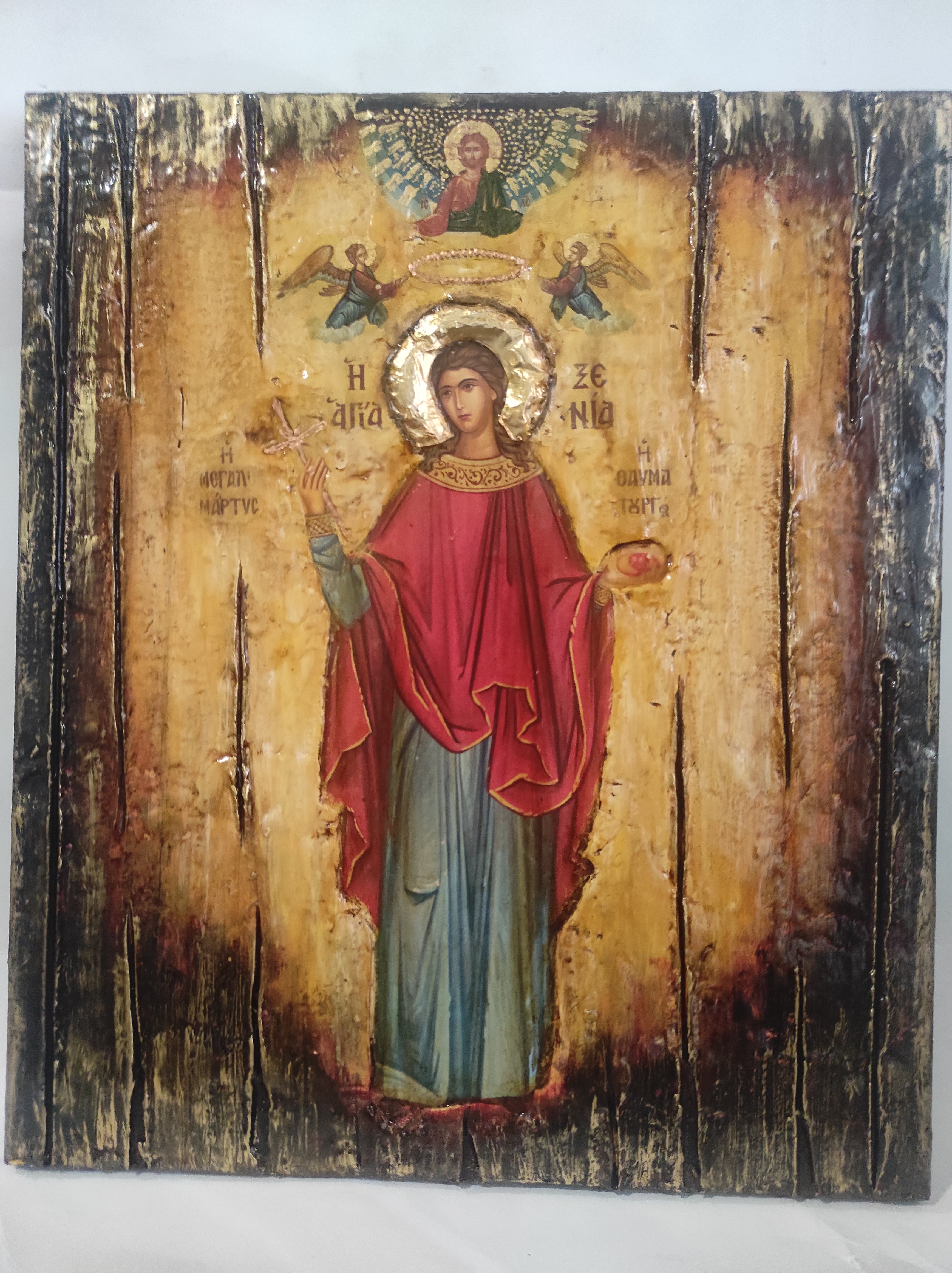 Saint Xenia, the Great Martyr, of Peloponesus, Greece, Full Body-Greek Handmade Icons