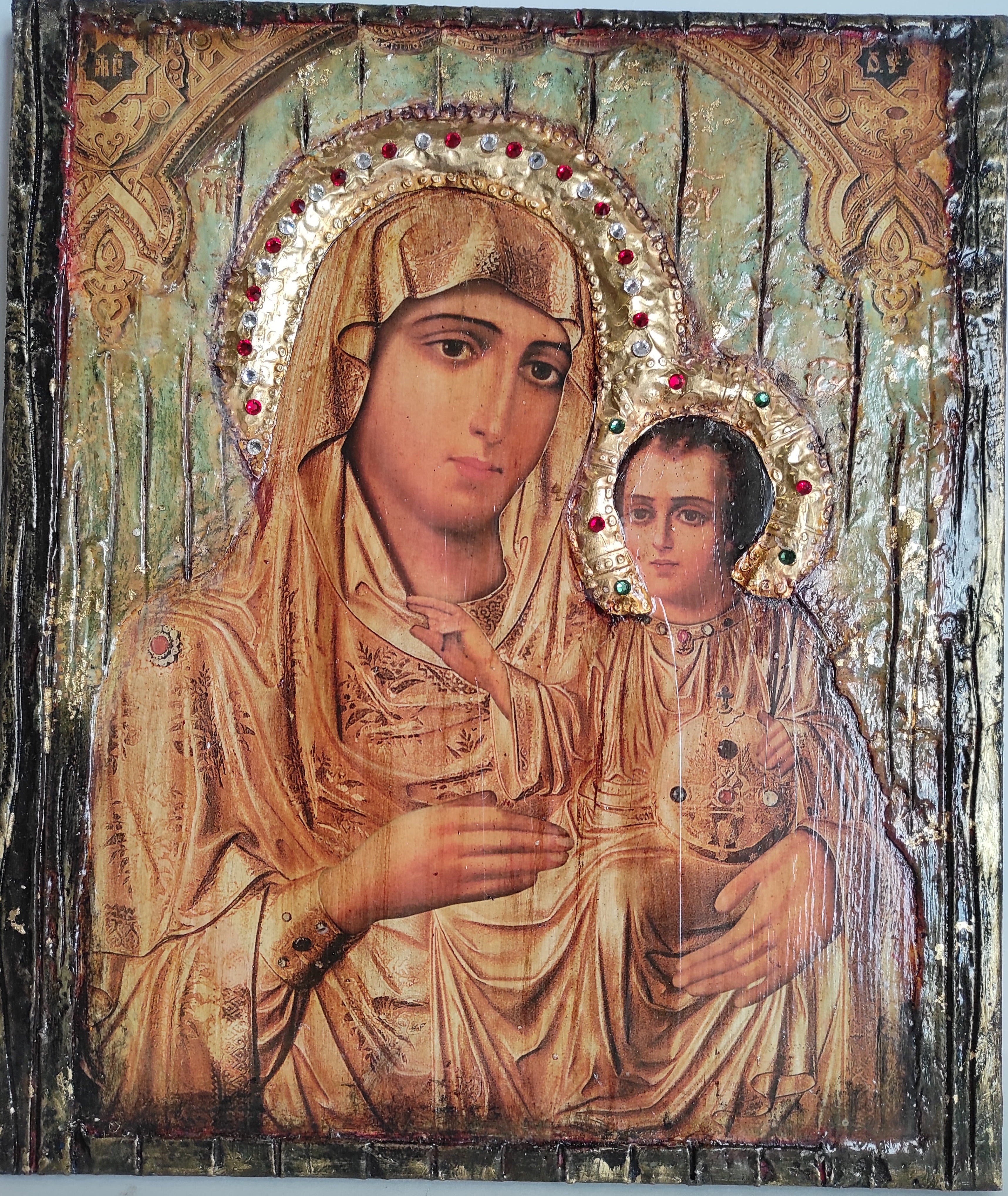 Virgin Mary with Jesus&nbsp; Jerusalem&nbsp;New&nbsp;Icon - Orthodox Greek Byzantine Icons