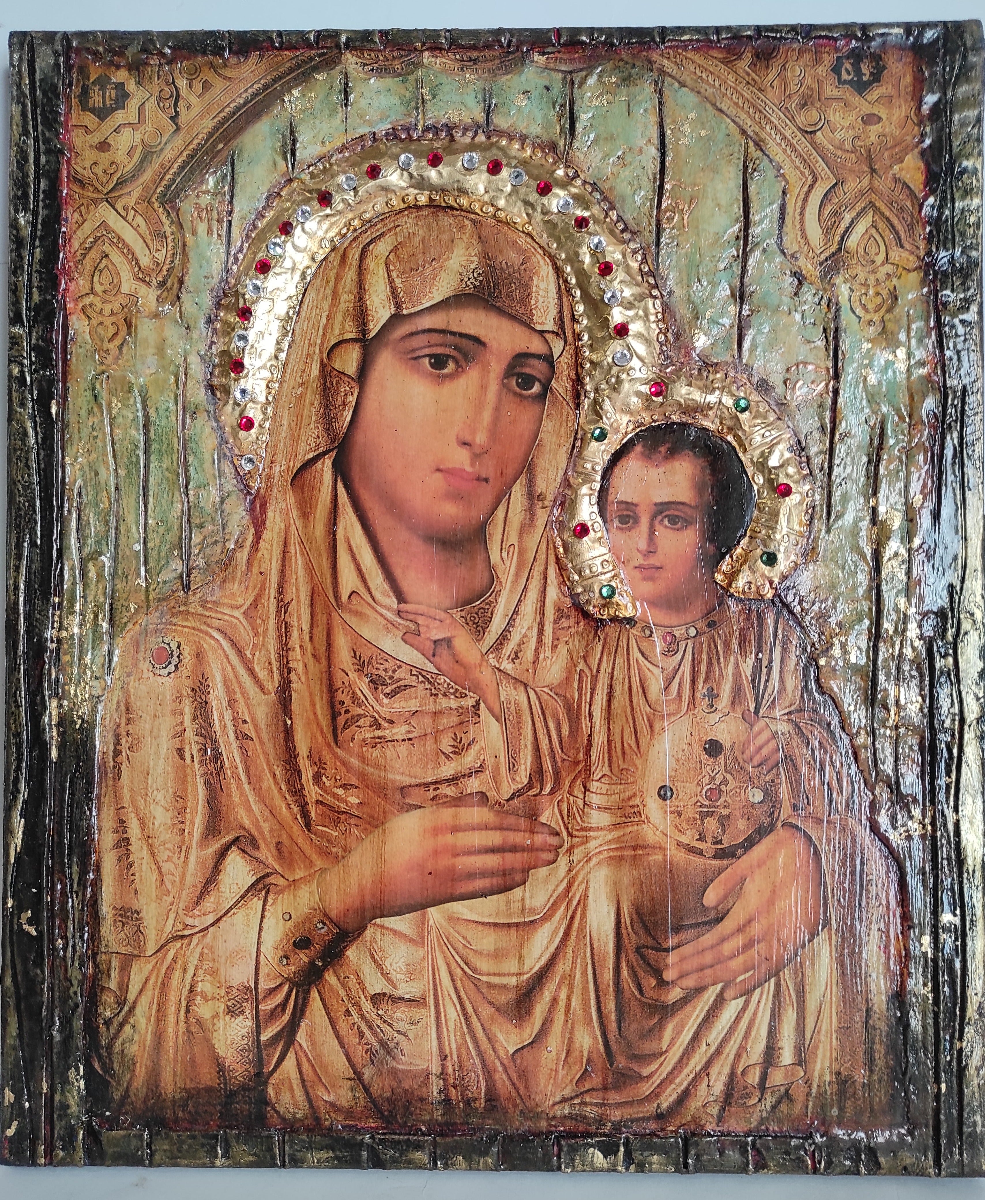 Virgin Mary with Jesus&nbsp; Jerusalem&nbsp;New&nbsp;Icon - Orthodox Greek Byzantine Icons