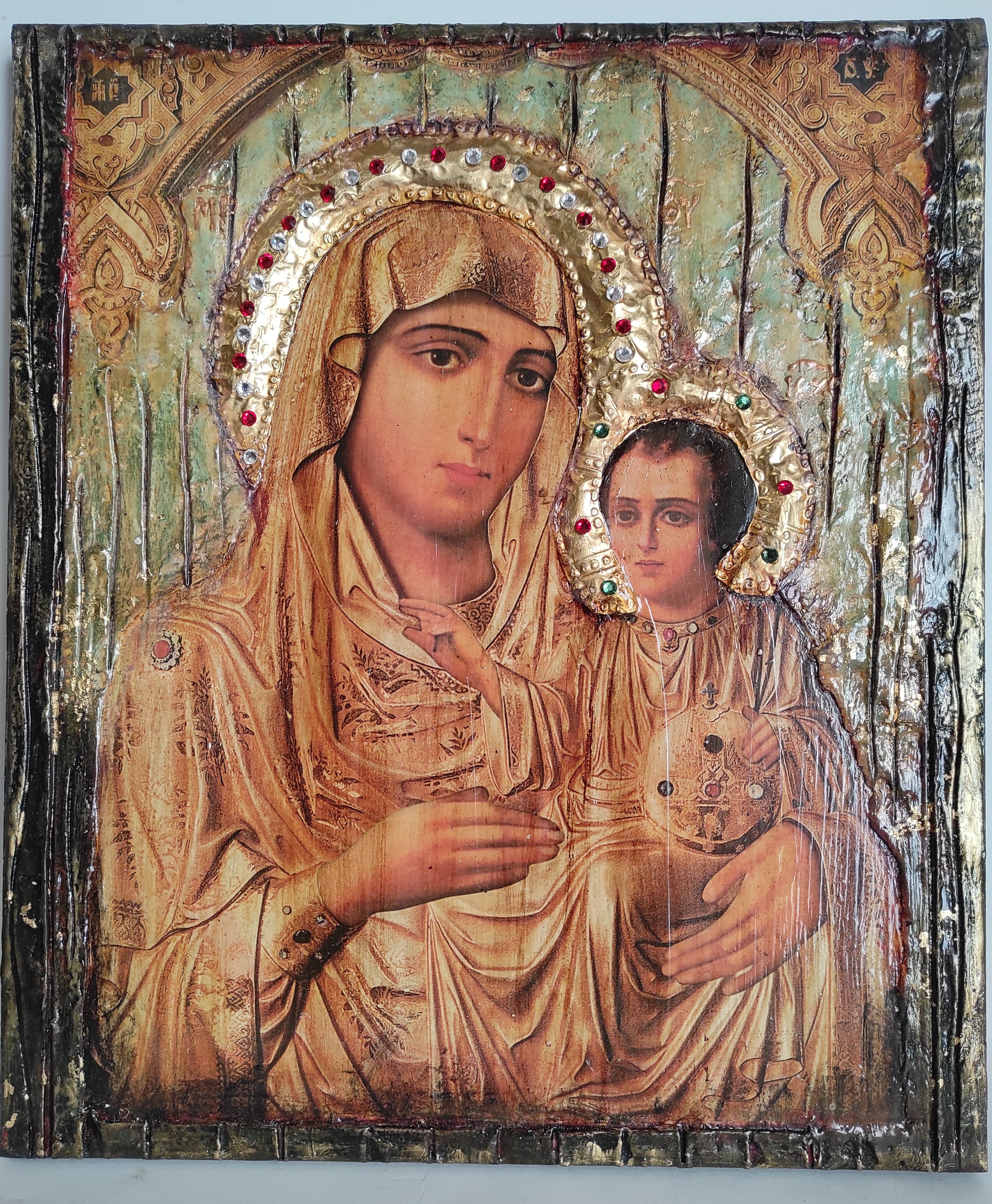 Virgin Mary with Jesus&nbsp; Jerusalem&nbsp;New&nbsp;Icon - Orthodox Greek Byzantine Icons