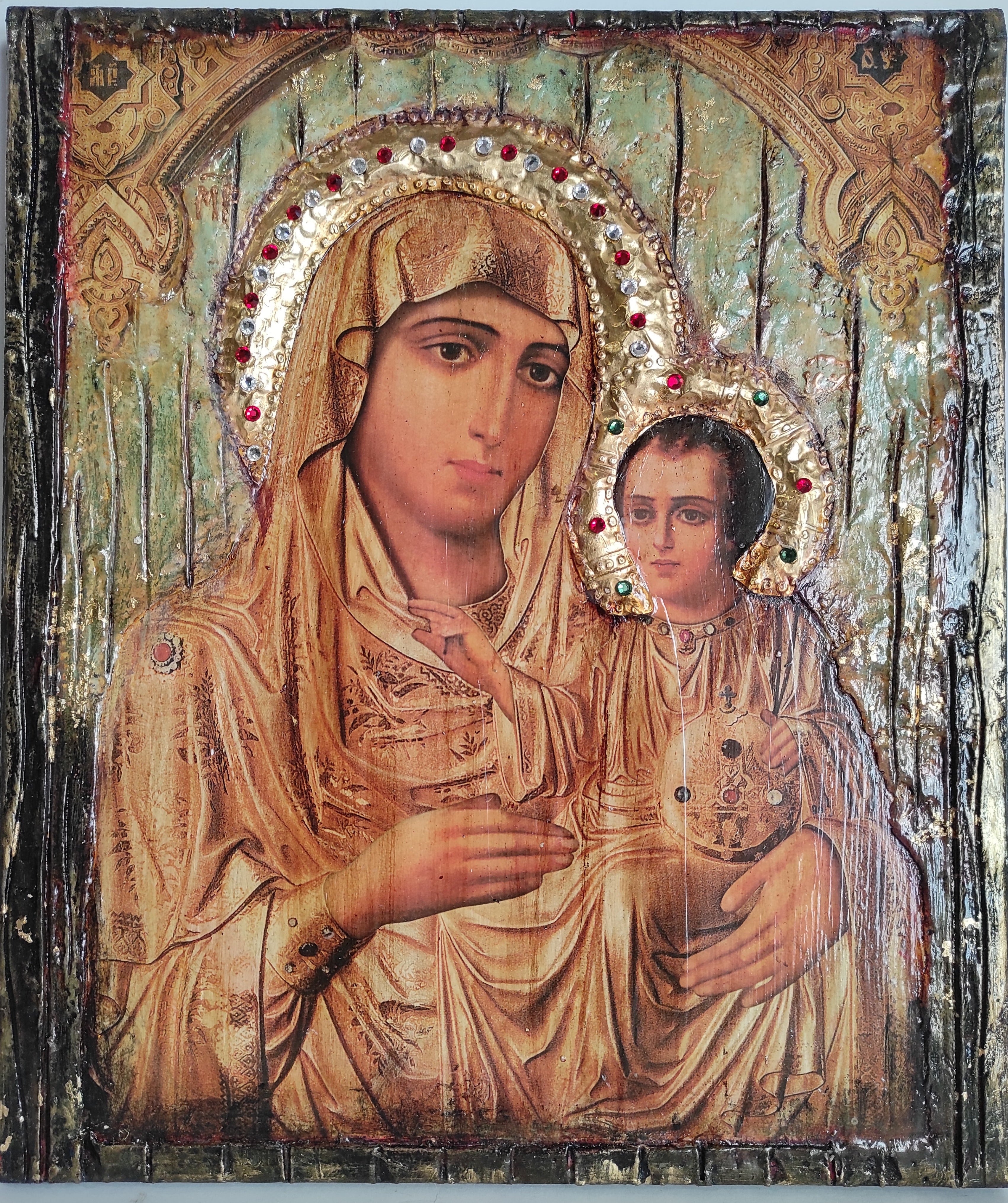 Virgin Mary with Jesus&nbsp; Jerusalem&nbsp;New&nbsp;Icon - Orthodox Greek Byzantine Icons