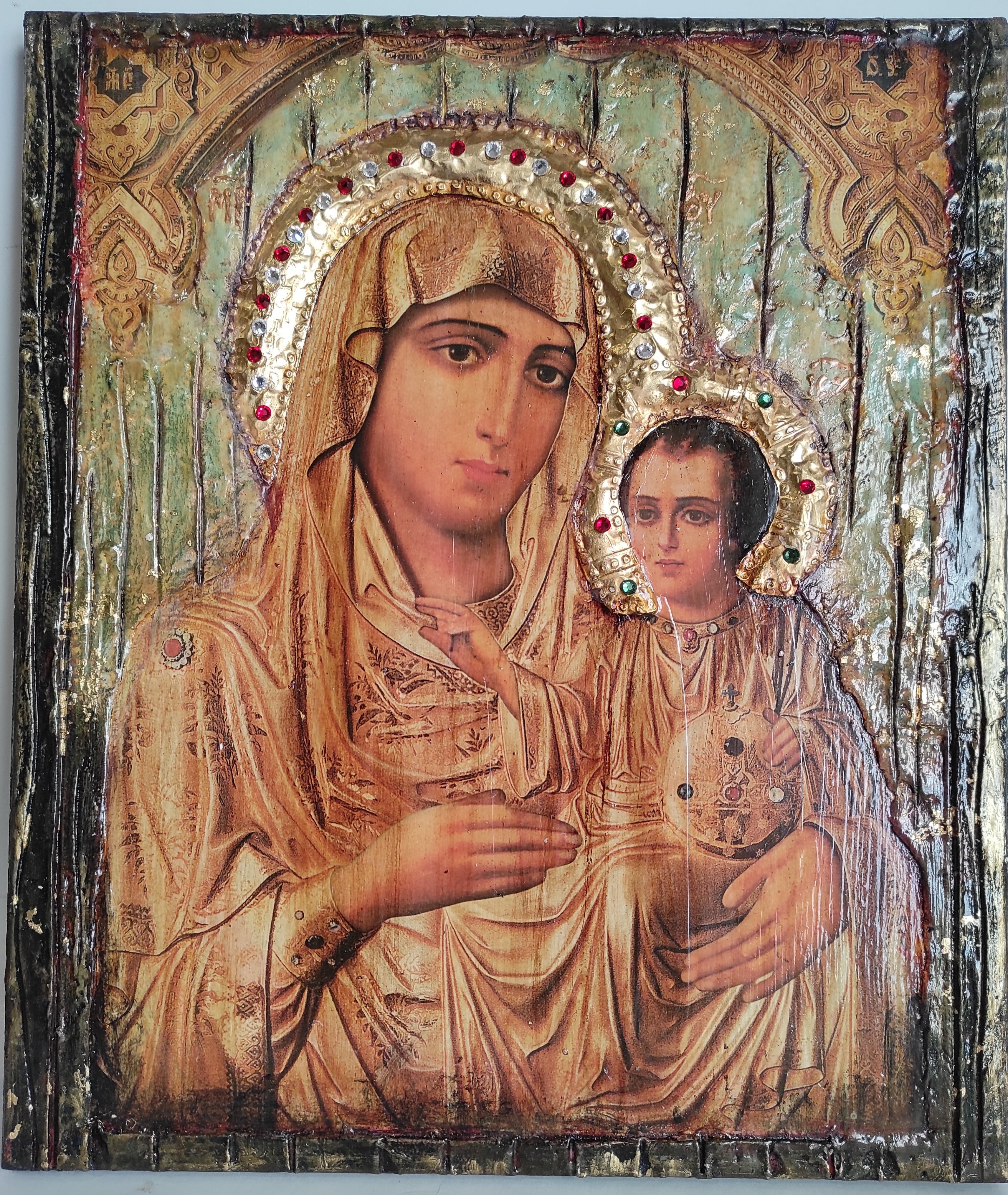 Virgin Mary with Jesus&nbsp; Jerusalem&nbsp;New&nbsp;Icon - Orthodox Greek Byzantine Icons