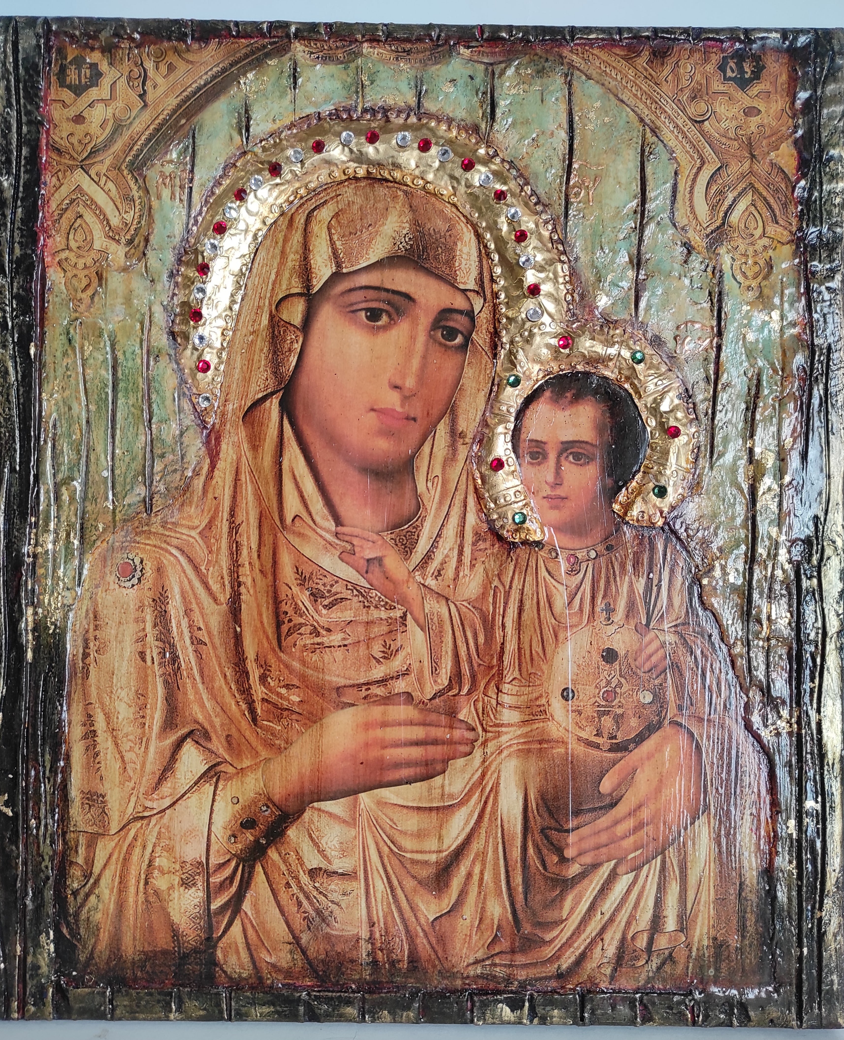 Virgin Mary with Jesus&nbsp; Jerusalem&nbsp;New&nbsp;Icon - Orthodox Greek Byzantine Icons