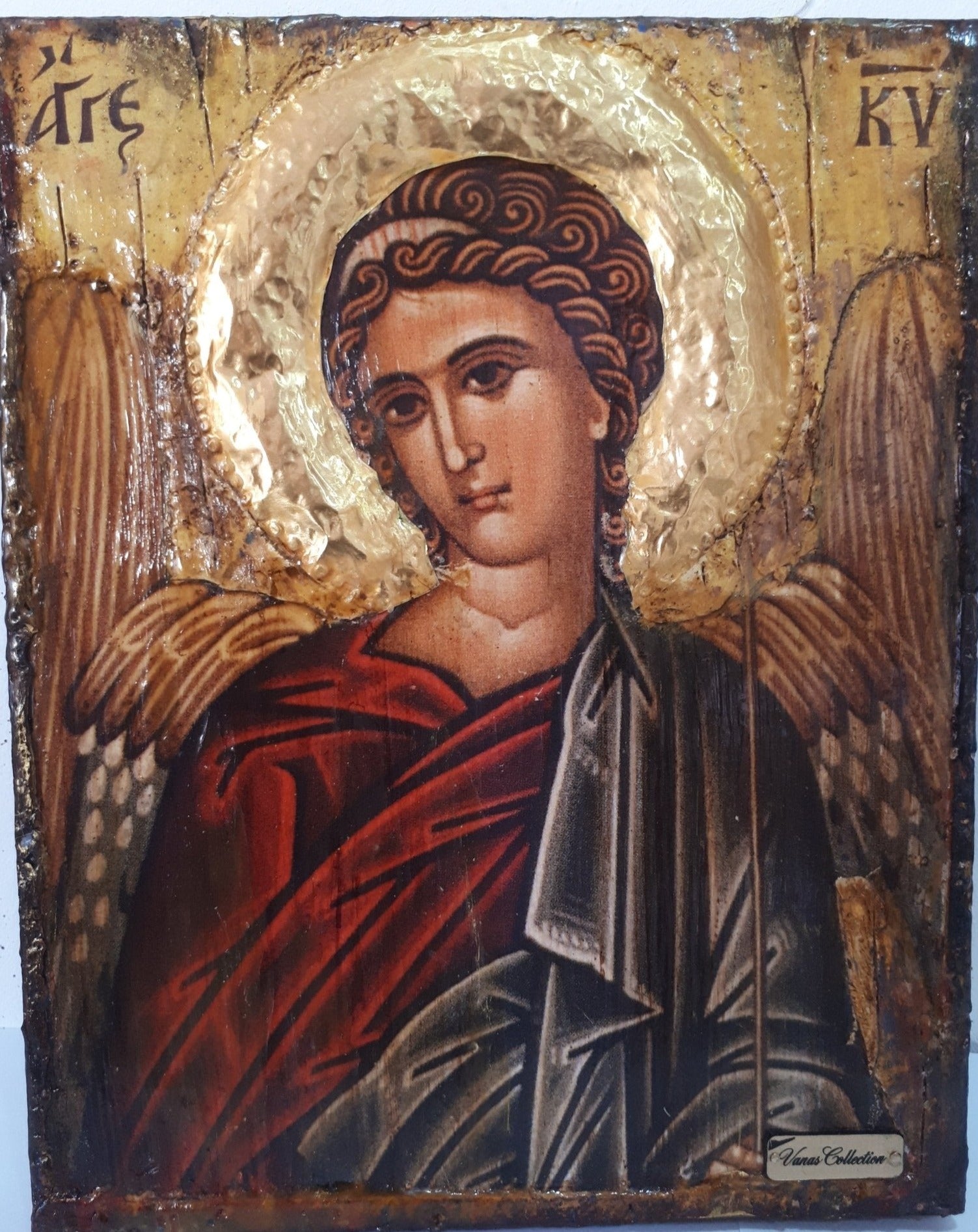 Angel of the Lord-Angel of God- Greek Byzantine Antique Style Icons - Vanas Collection