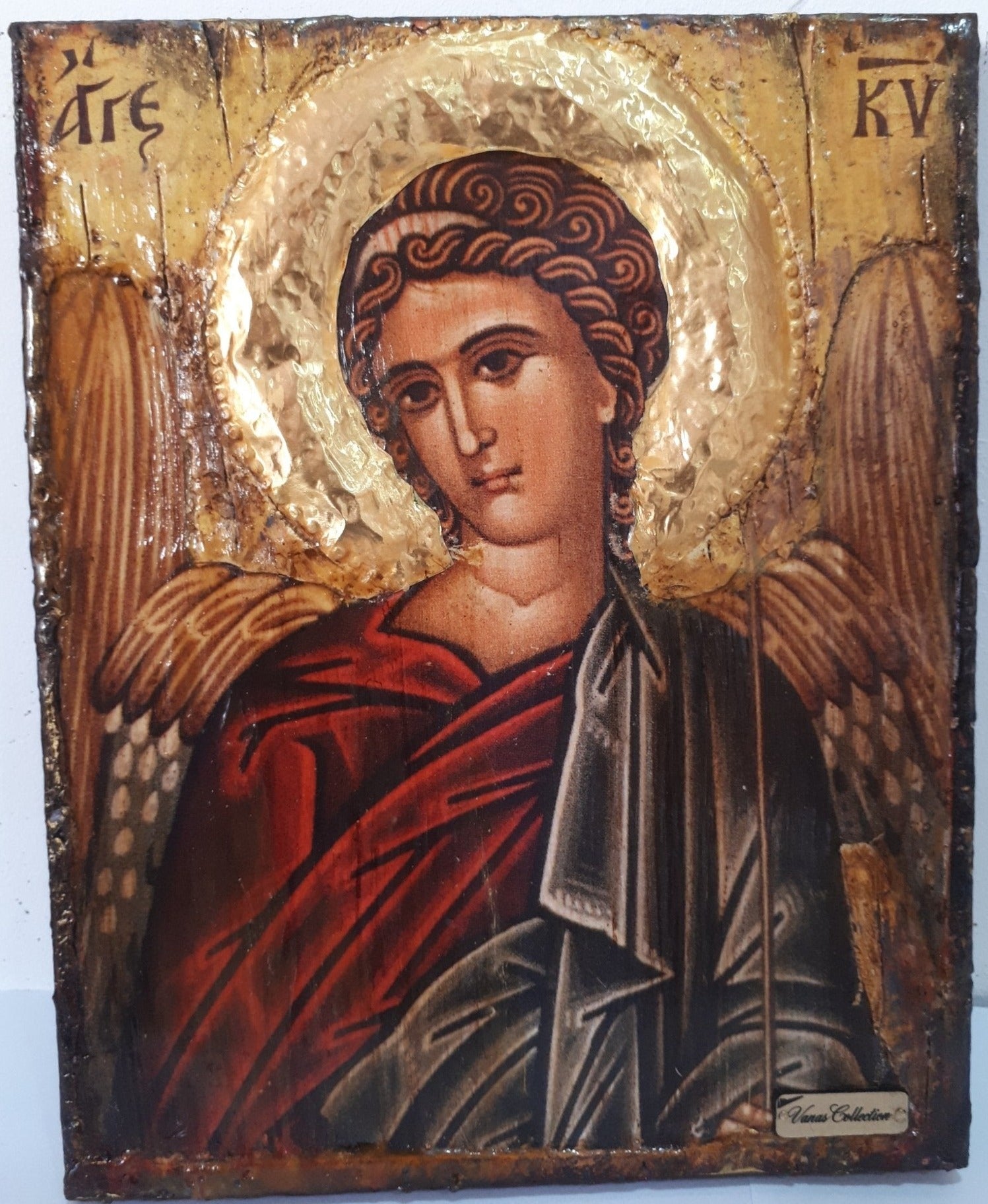 Angel of the Lord-Angel of God- Greek Byzantine Antique Style Icons - Vanas Collection