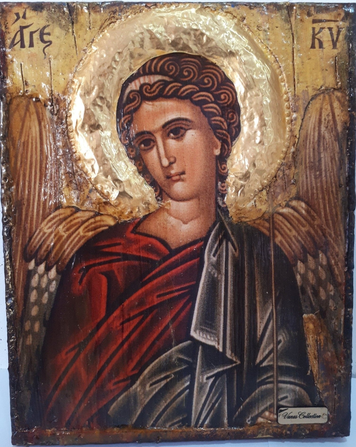 Angel of the Lord-Angel of God- Greek Byzantine Antique Style Icons - Vanas Collection