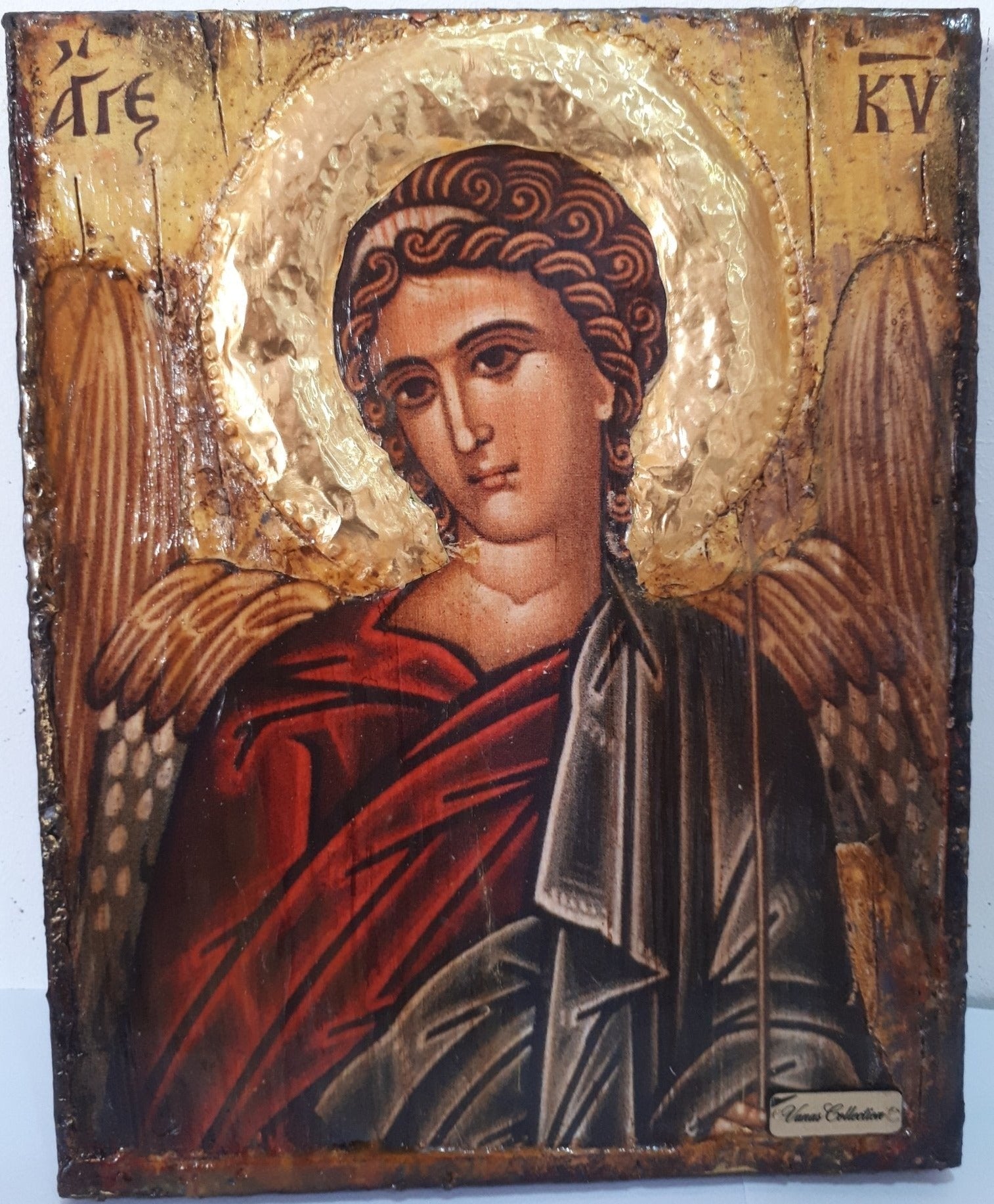 Angel of the Lord-Angel of God- Greek Byzantine Antique Style Icons - Vanas Collection