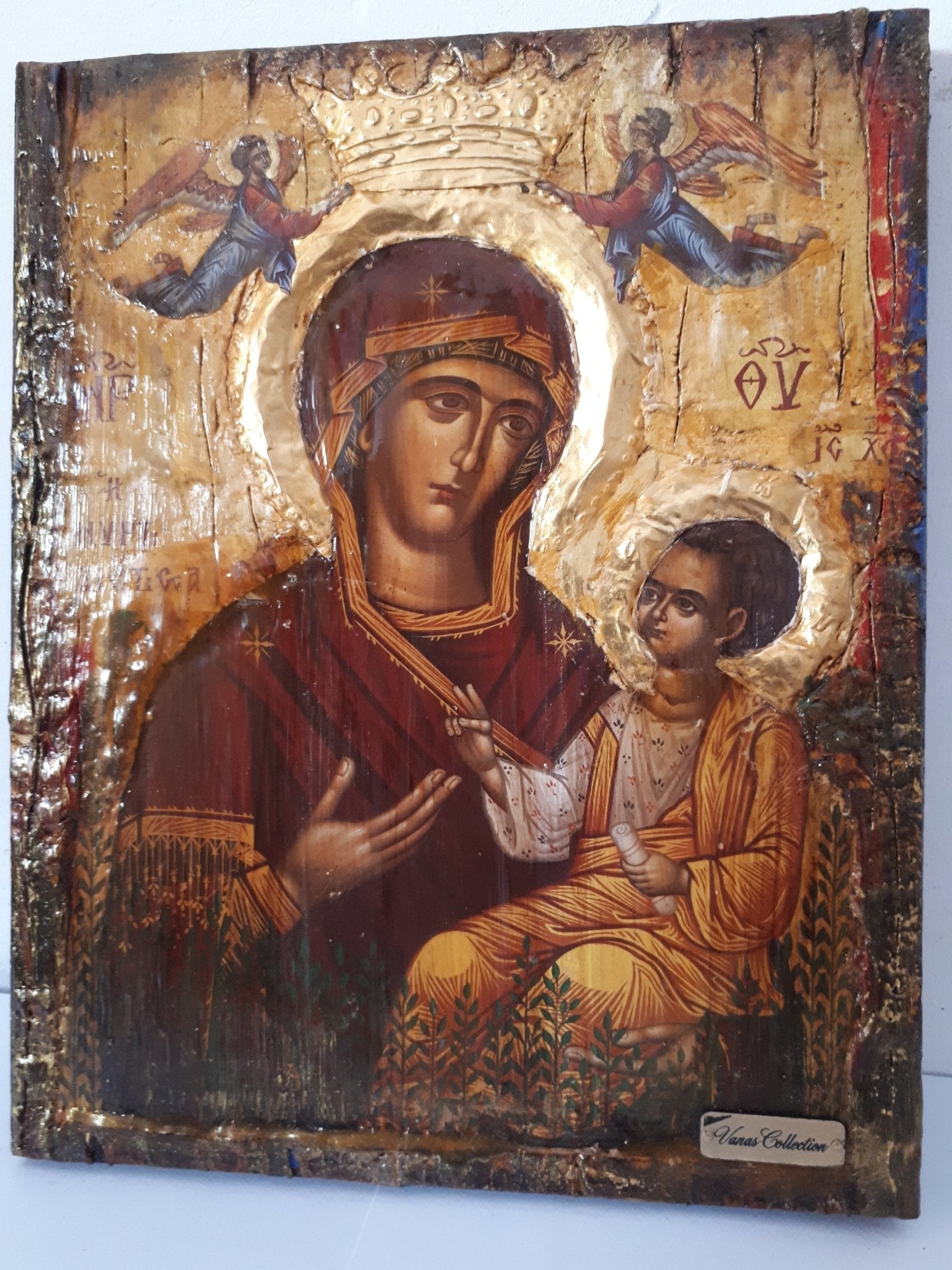 Holy Virgin Mary the Myrtidiotissa- Panagia Myrtidiotissa Greek Byzantine Icons - Vanas Collection