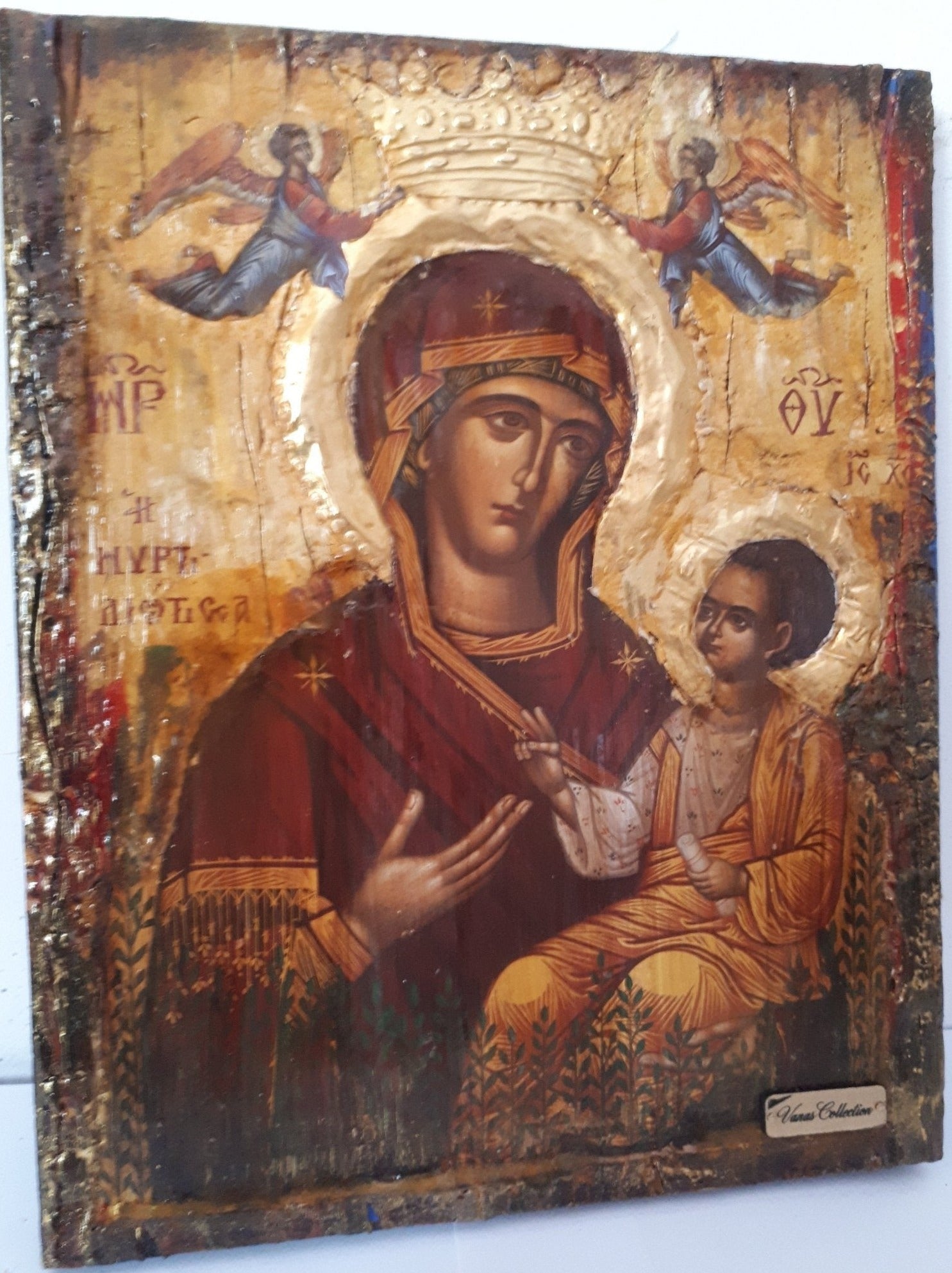 Holy Virgin Mary the Myrtidiotissa- Panagia Myrtidiotissa Greek Byzantine Icons - Vanas Collection