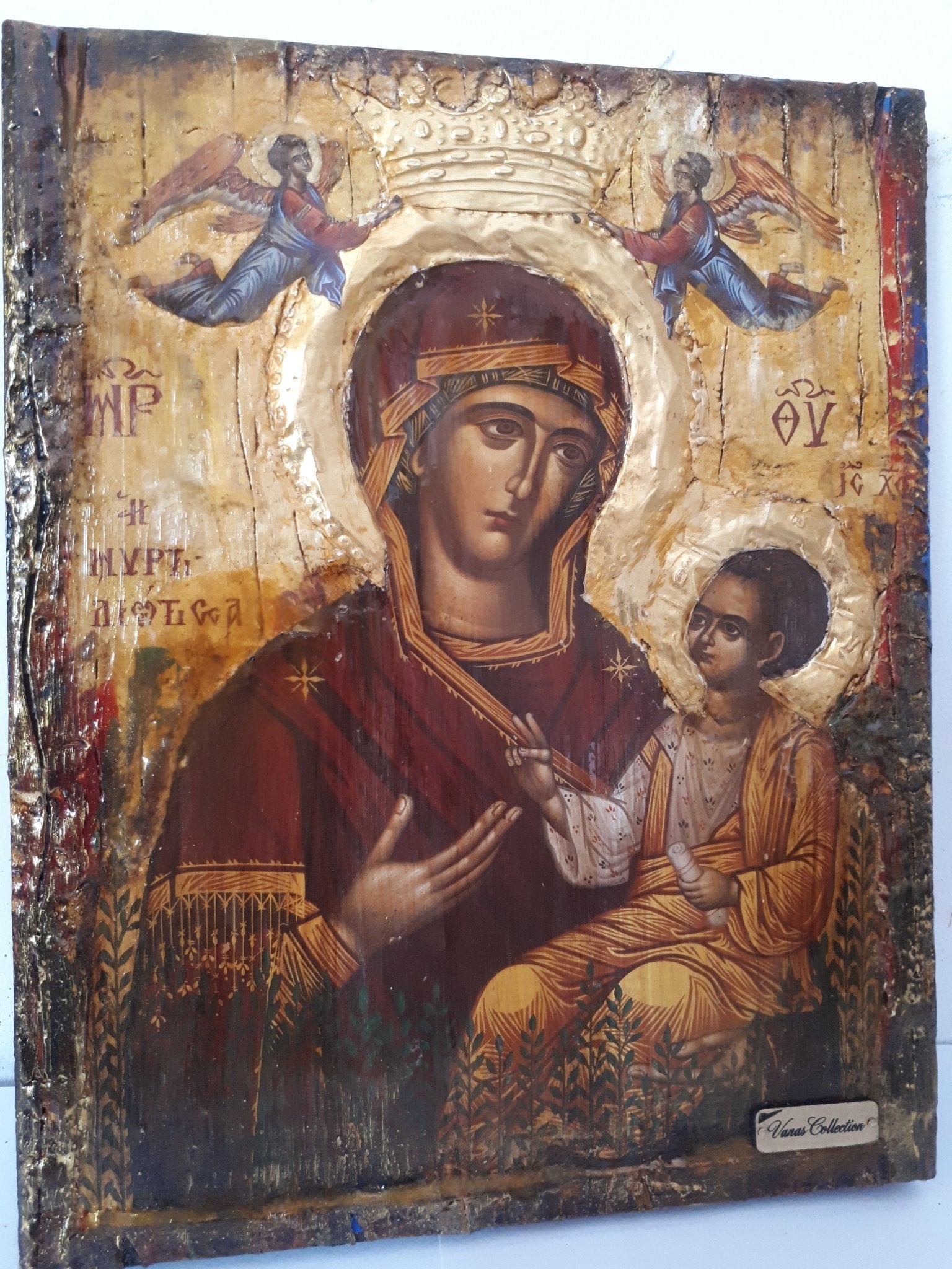 Holy Virgin Mary the Myrtidiotissa- Panagia Myrtidiotissa Greek Byzantine Icons - Vanas Collection