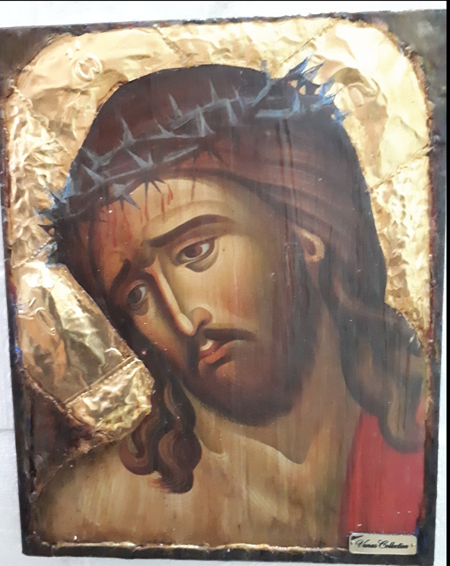 Jesus Christ "Bridegroom" Nymphios-Greek Byzantine Orthodox Face Art Icon - Vanas Collection