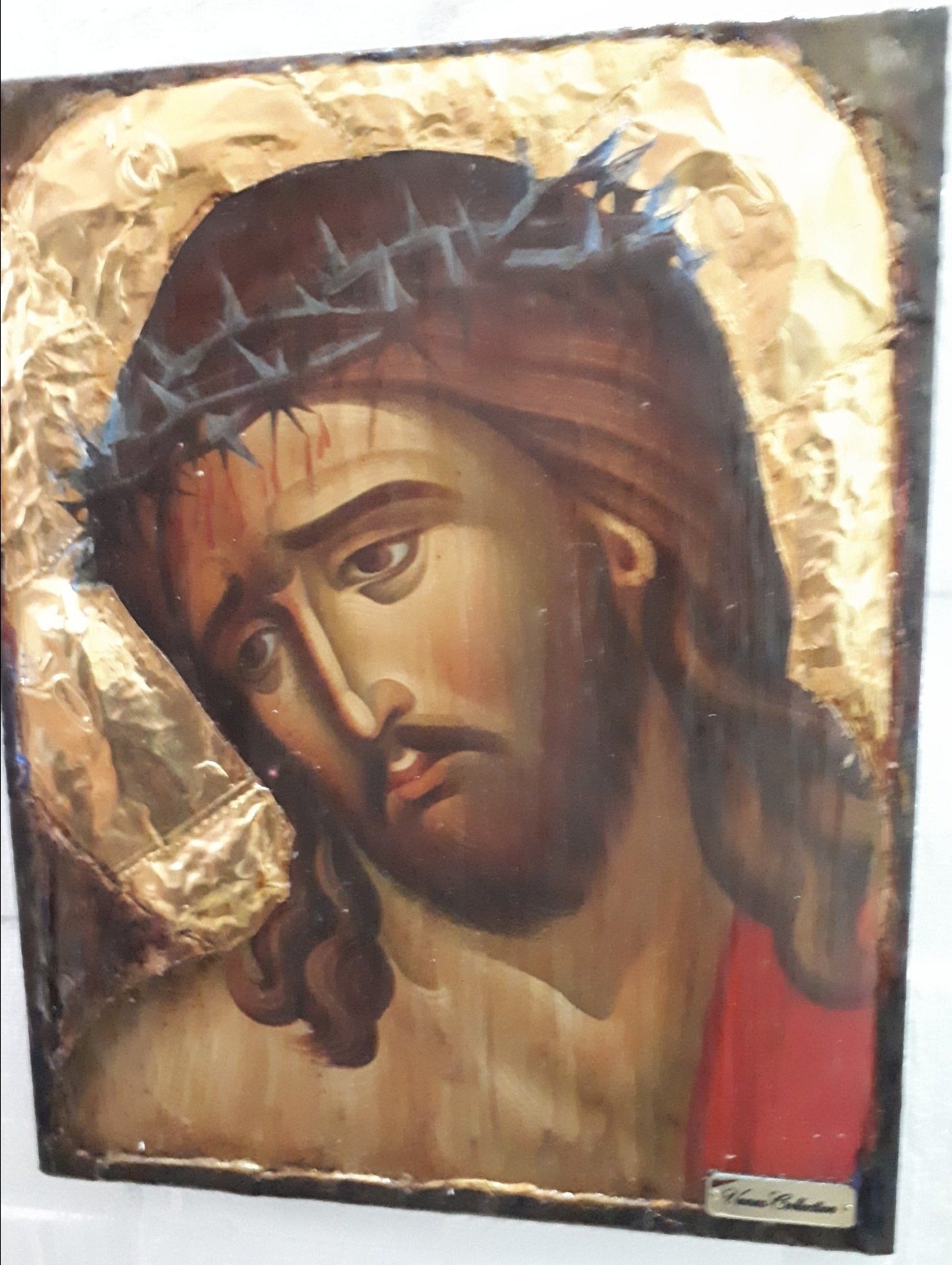 Jesus Christ "Bridegroom" Nymphios-Greek Byzantine Orthodox Face Art Icon - Vanas Collection