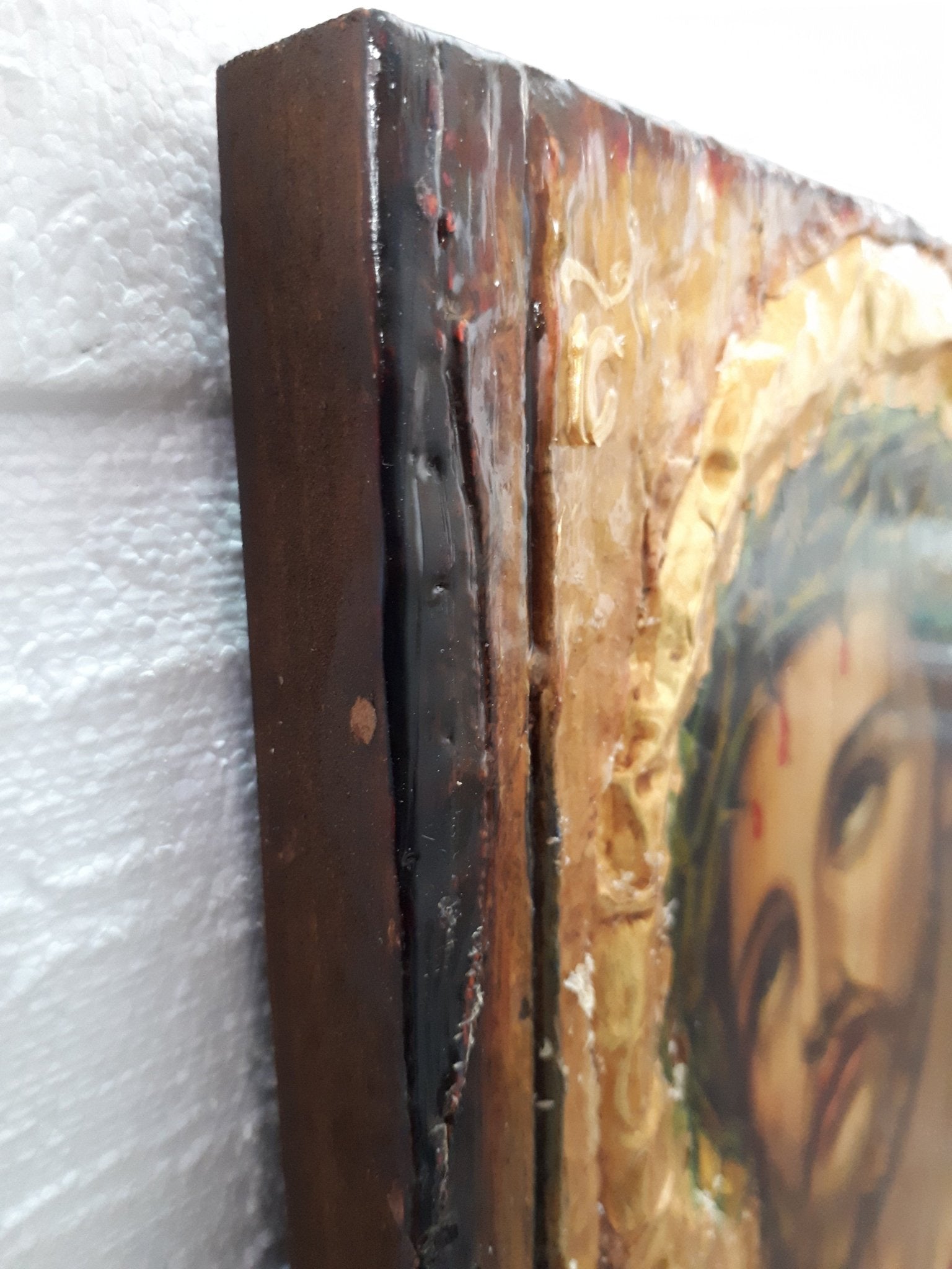 Jesus Christ "the Bridegroom" Nymphios on Wood-Greek Russian Orthodox Face Art Icons - Vanas Collection