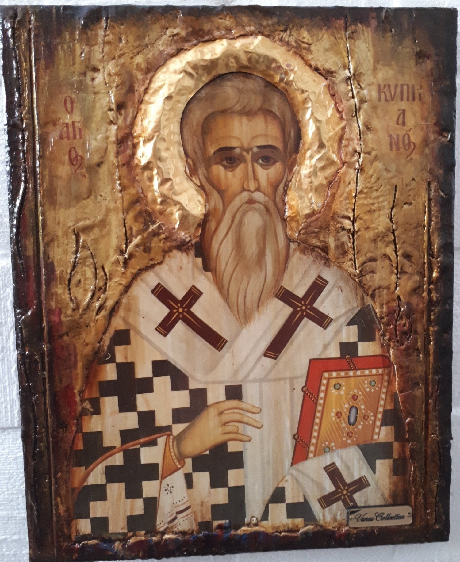 Saint Cyprian,St Cyprian,Saint Kyprianos, St Kyprianos, Agios Kyprianos Icon Art - Vanas Collection