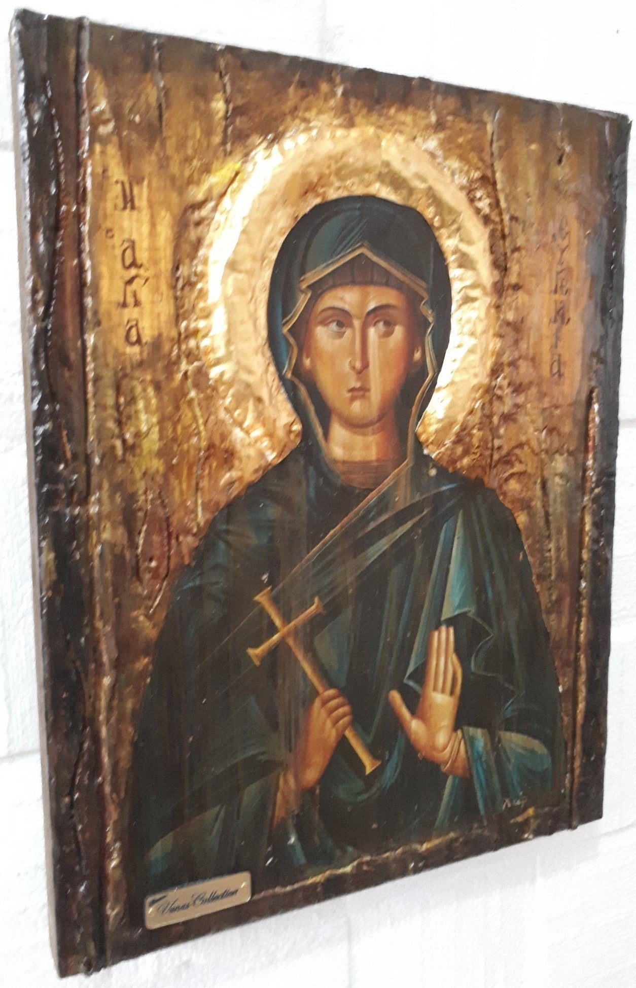 Saint Eugene Evgenia ΑΓΙΑ ΕΥΓΕΝΙΑ Greek Russian Orthodox Antique Style Icons - Vanas Collection