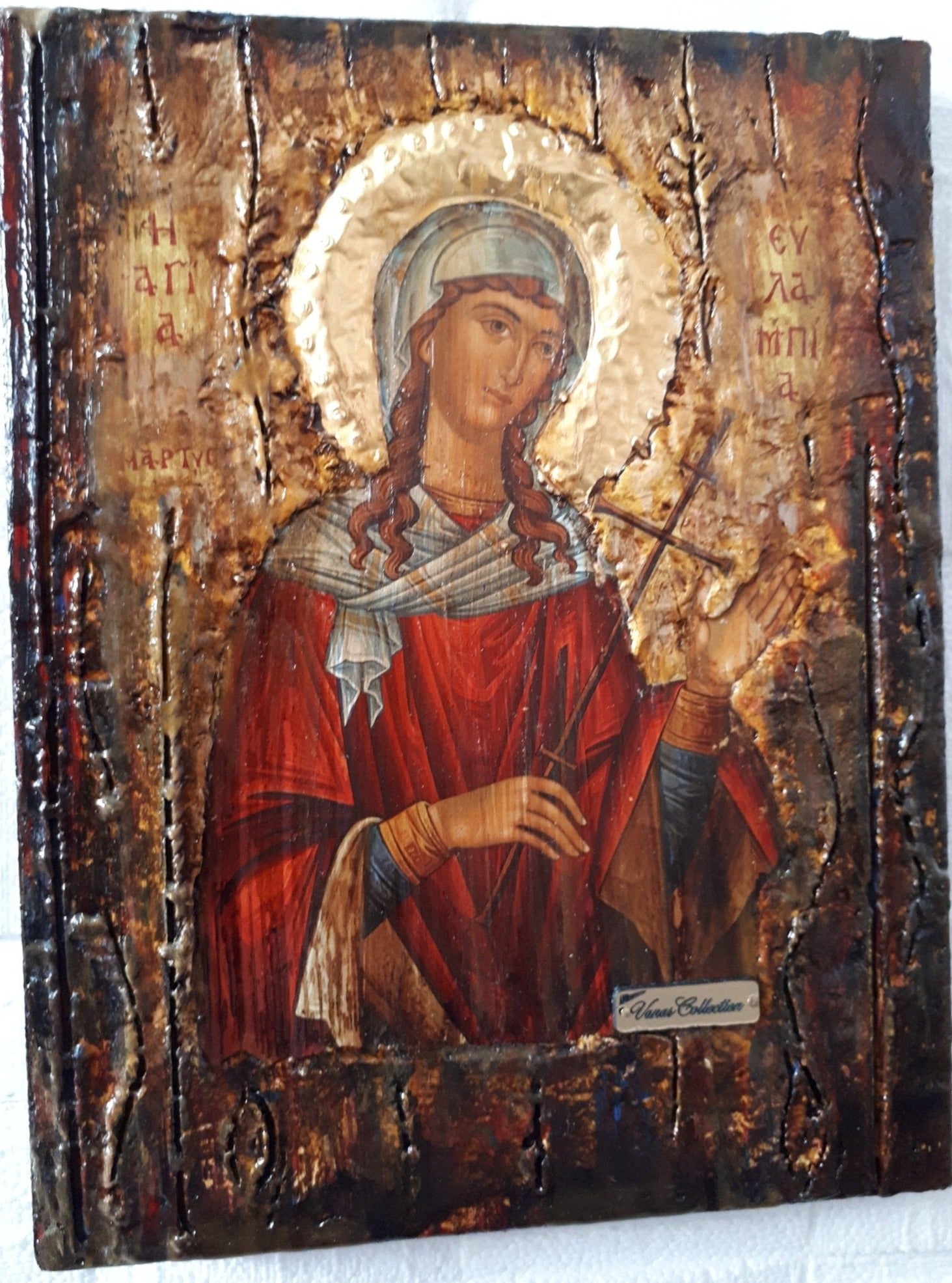 Saint Eulampia-Sainte Eulampie-Eulampia-Santa Eulampia Orthodox Christian Icons - Vanas Collection