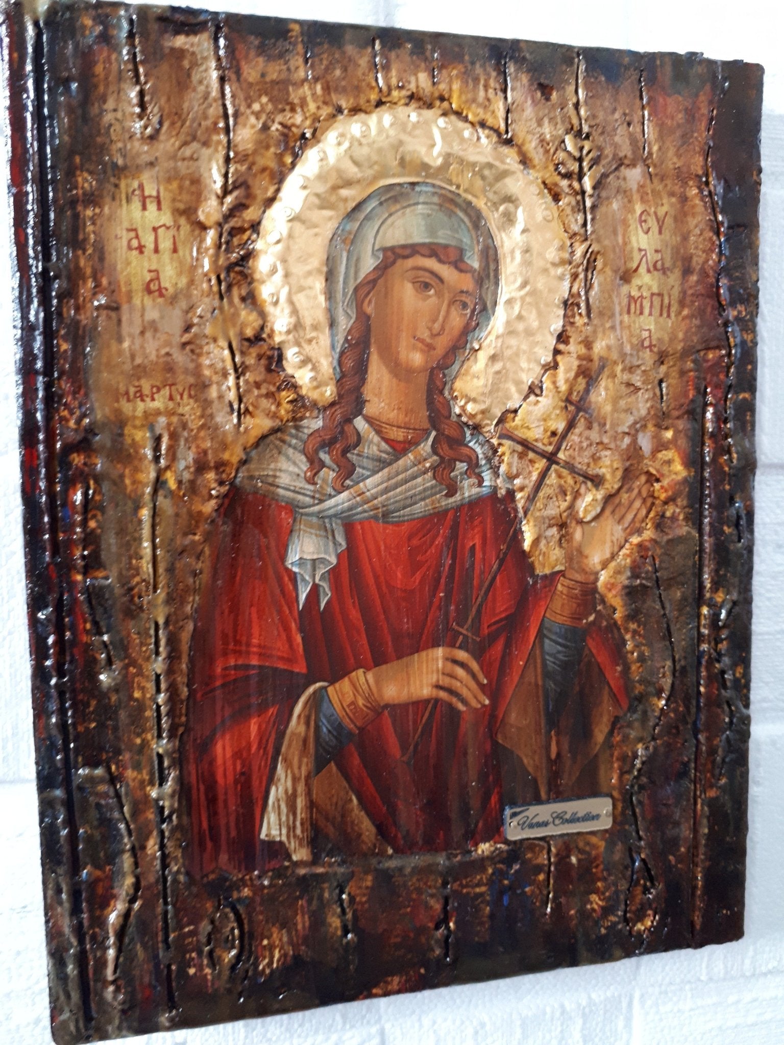 Saint Eulampia-Sainte Eulampie-Eulampia-Santa Eulampia Orthodox Christian Icons - Vanas Collection