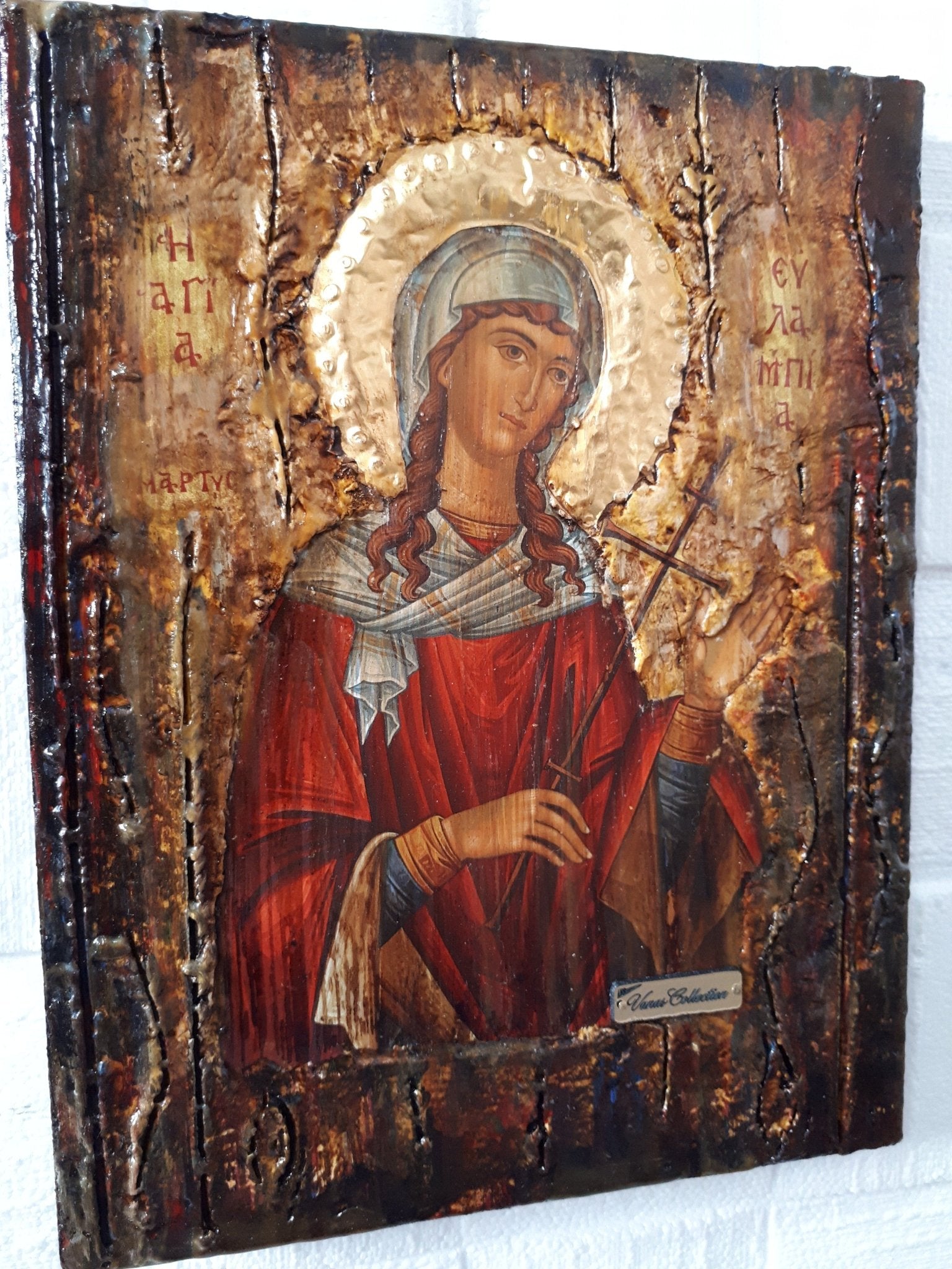 Saint Eulampia-Sainte Eulampie-Eulampia-Santa Eulampia Orthodox Christian Icons - Vanas Collection