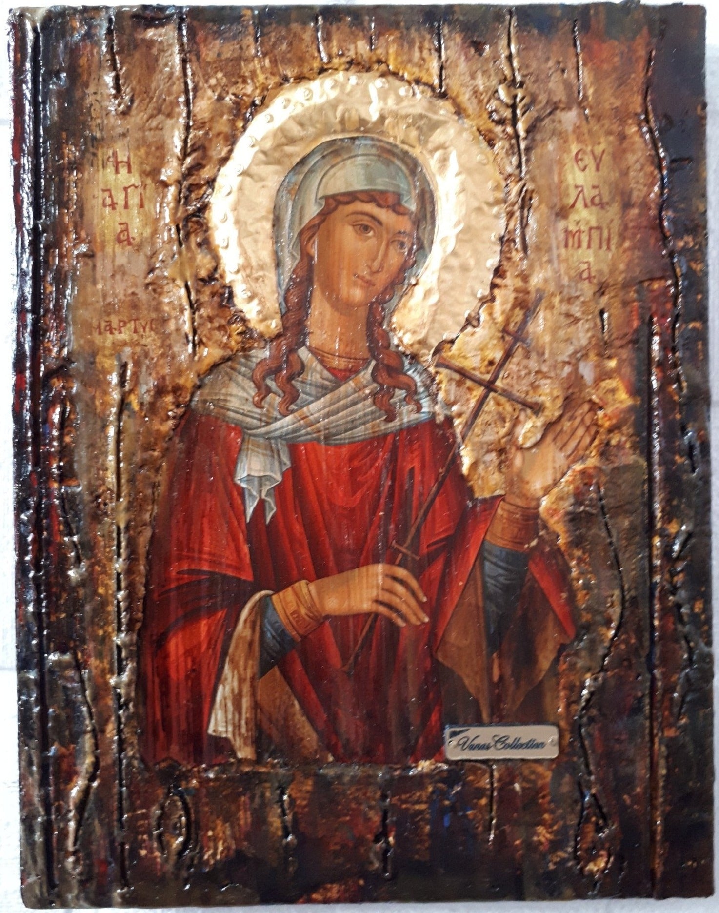 Saint Eulampia-Sainte Eulampie-Eulampia-Santa Eulampia Orthodox Christian Icons - Vanas Collection