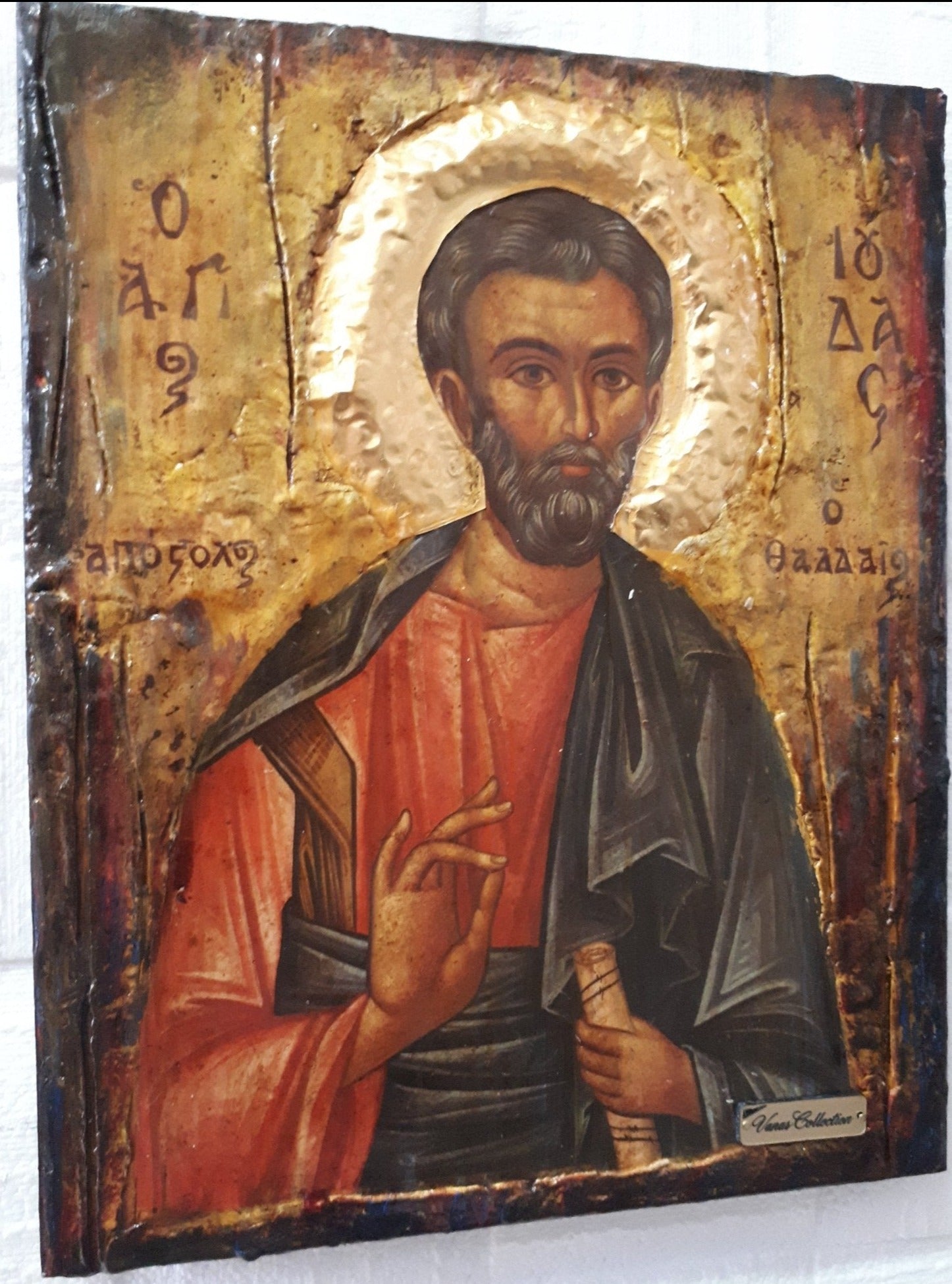 Saint Jude Ioudas Judas Thaddeus-Greek Orthodox Byzantine Handmade Rare Icons - Vanas Collection