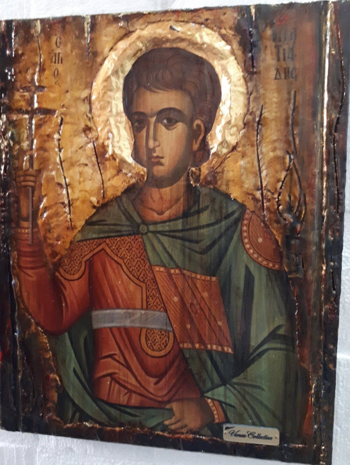 Saint St Miltiadis Icon-Greek Orthodox Byzantine Religious Handmade Gift Icons - Vanas Collection