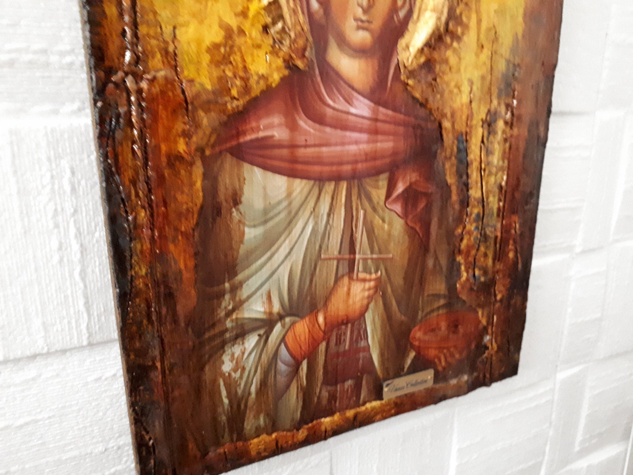 Saint St Paraskevi Icon - Greek Russian Orthodox Byzantine Icon Antique Style - Vanas Collection