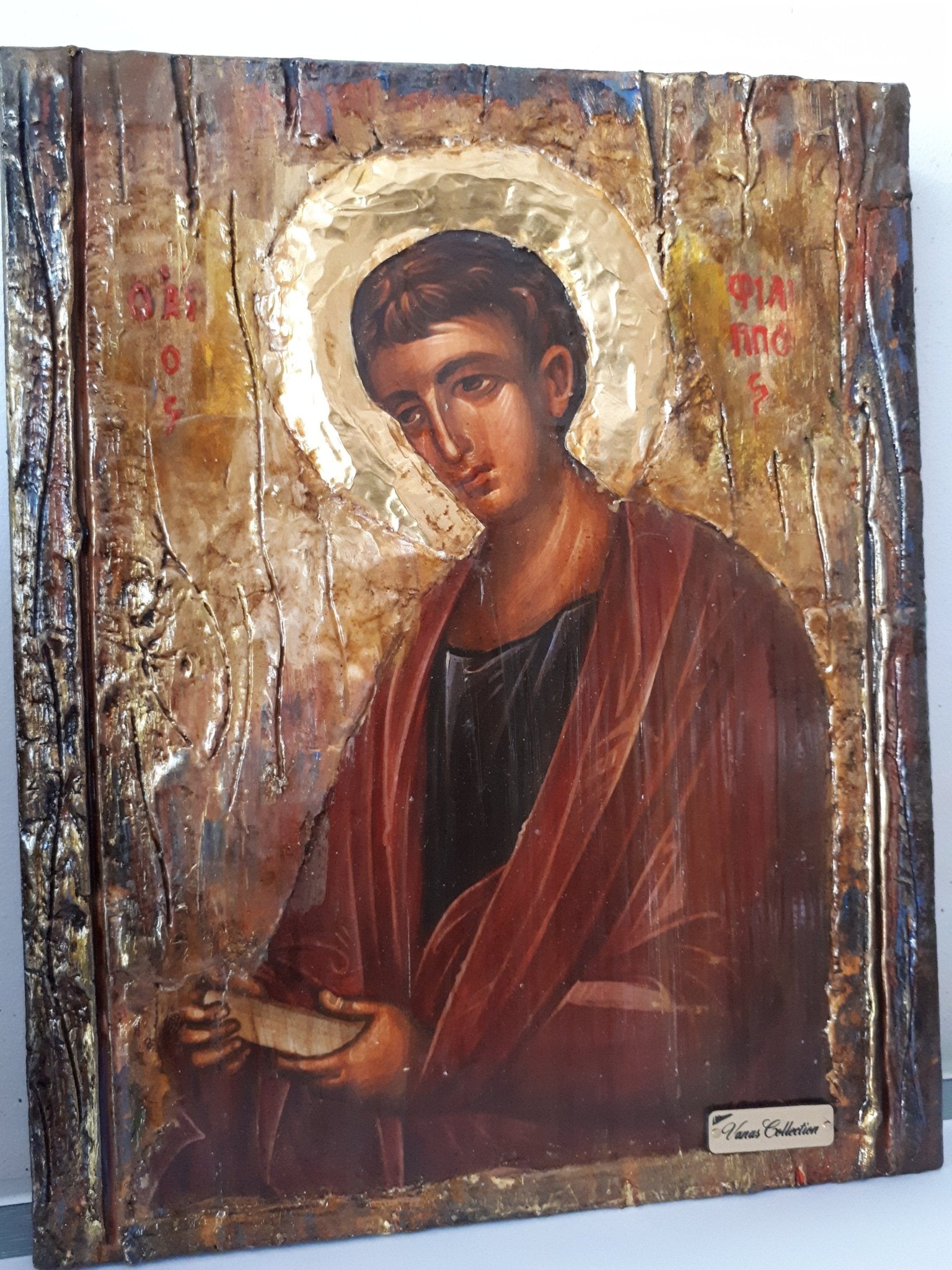 Saint St. Philip Phillipos Fillipos Icon-Greek Orthodox Byzantine Greek Icons - Vanas Collection