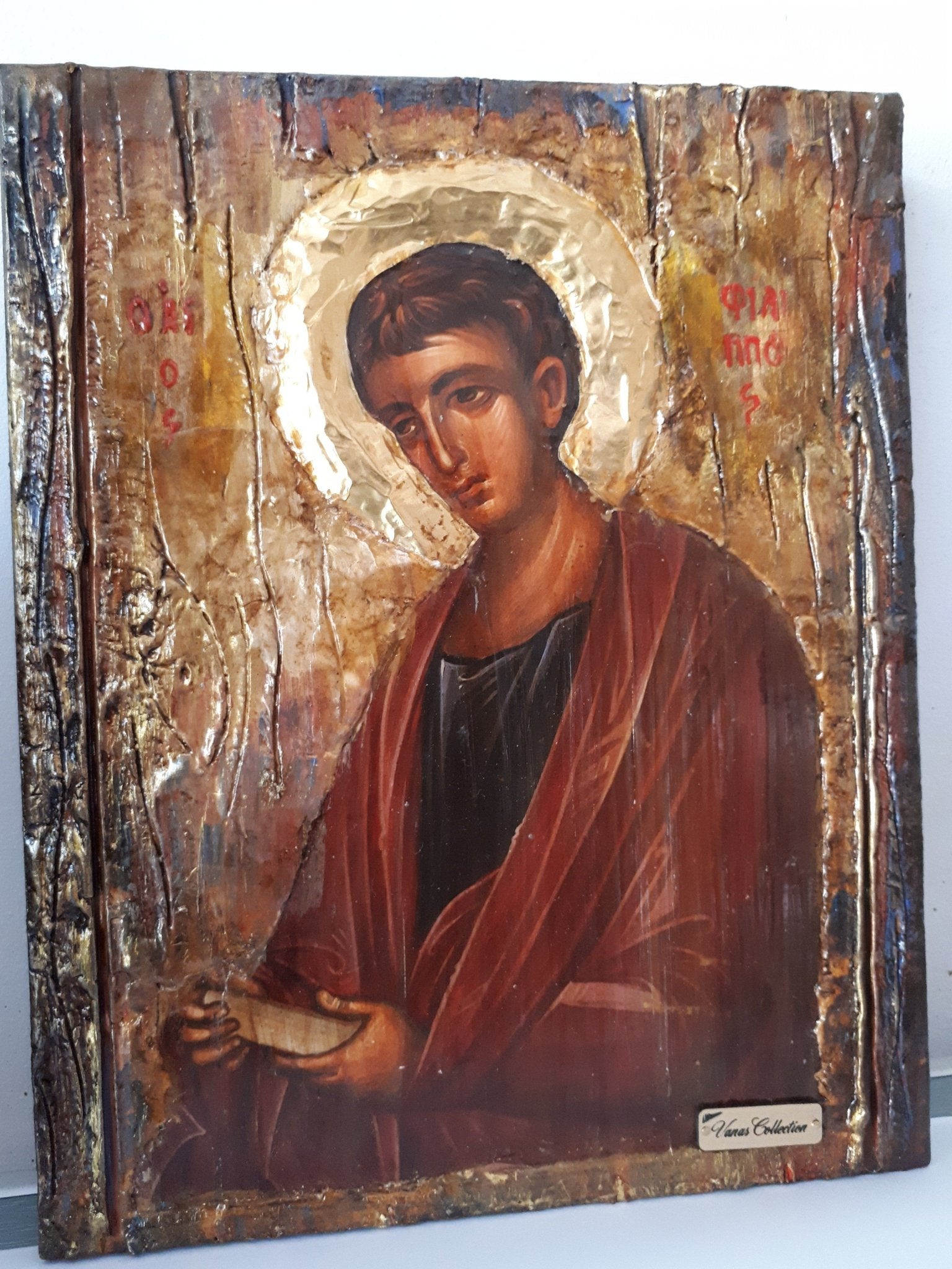 Saint St. Philip Phillipos Fillipos Icon-Greek Orthodox Byzantine Greek Icons - Vanas Collection