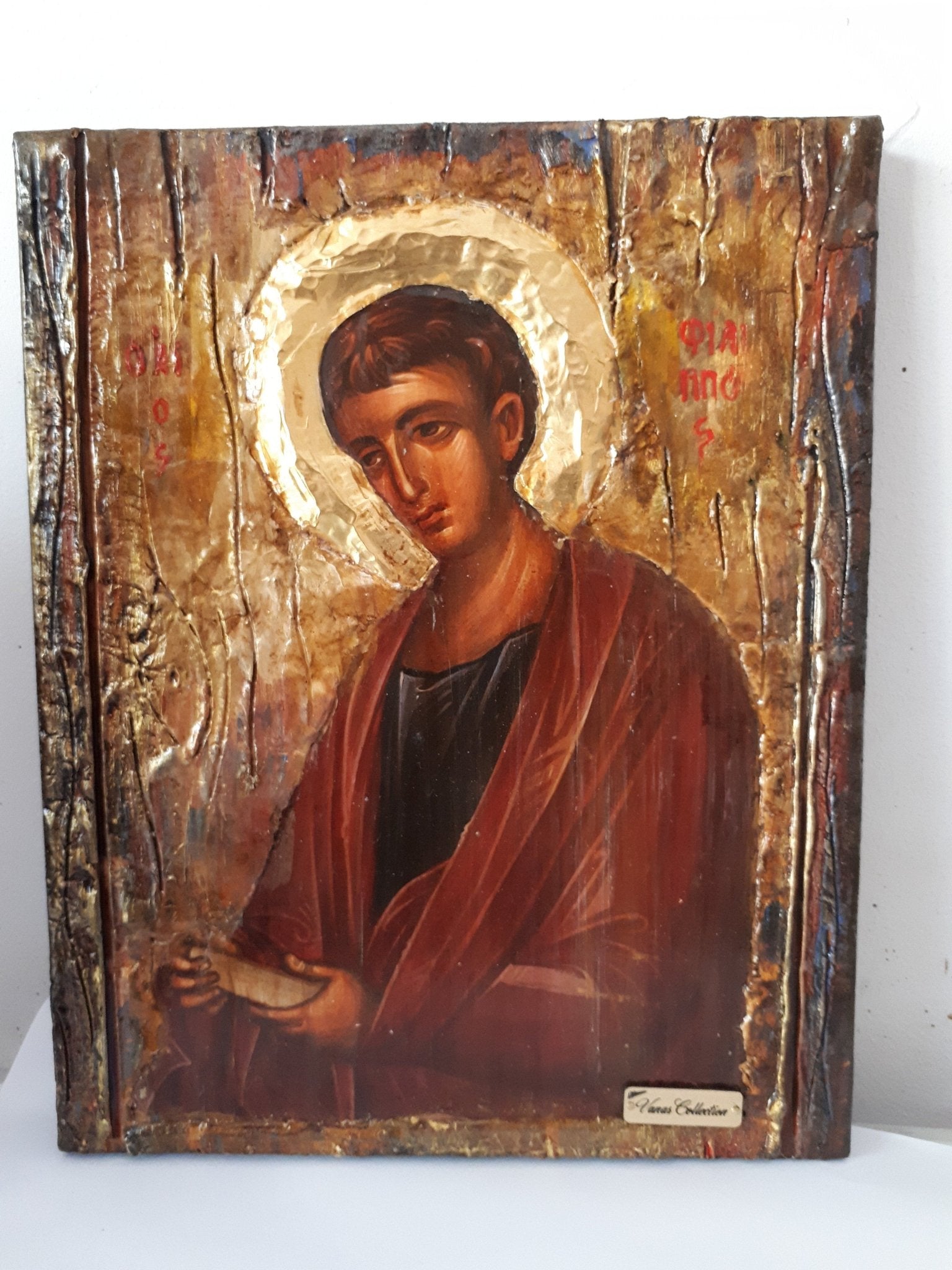 Saint St. Philip Phillipos Fillipos Icon-Greek Orthodox Byzantine Greek Icons - Vanas Collection