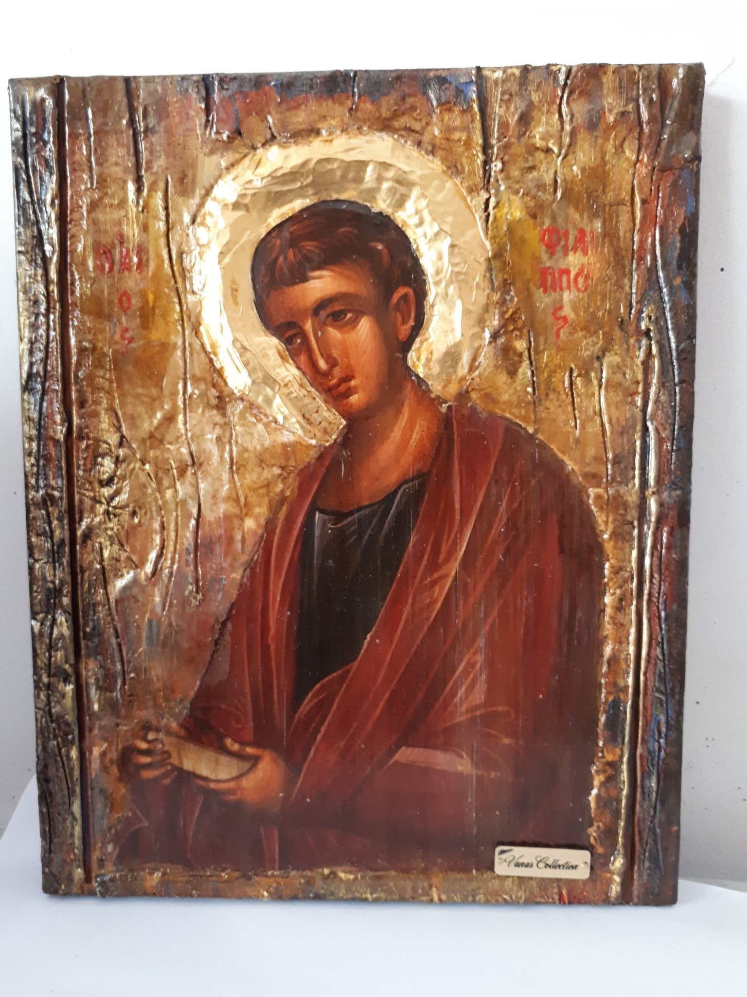 Saint St. Philip Phillipos Fillipos Icon-Greek Orthodox Byzantine Greek Icons - Vanas Collection