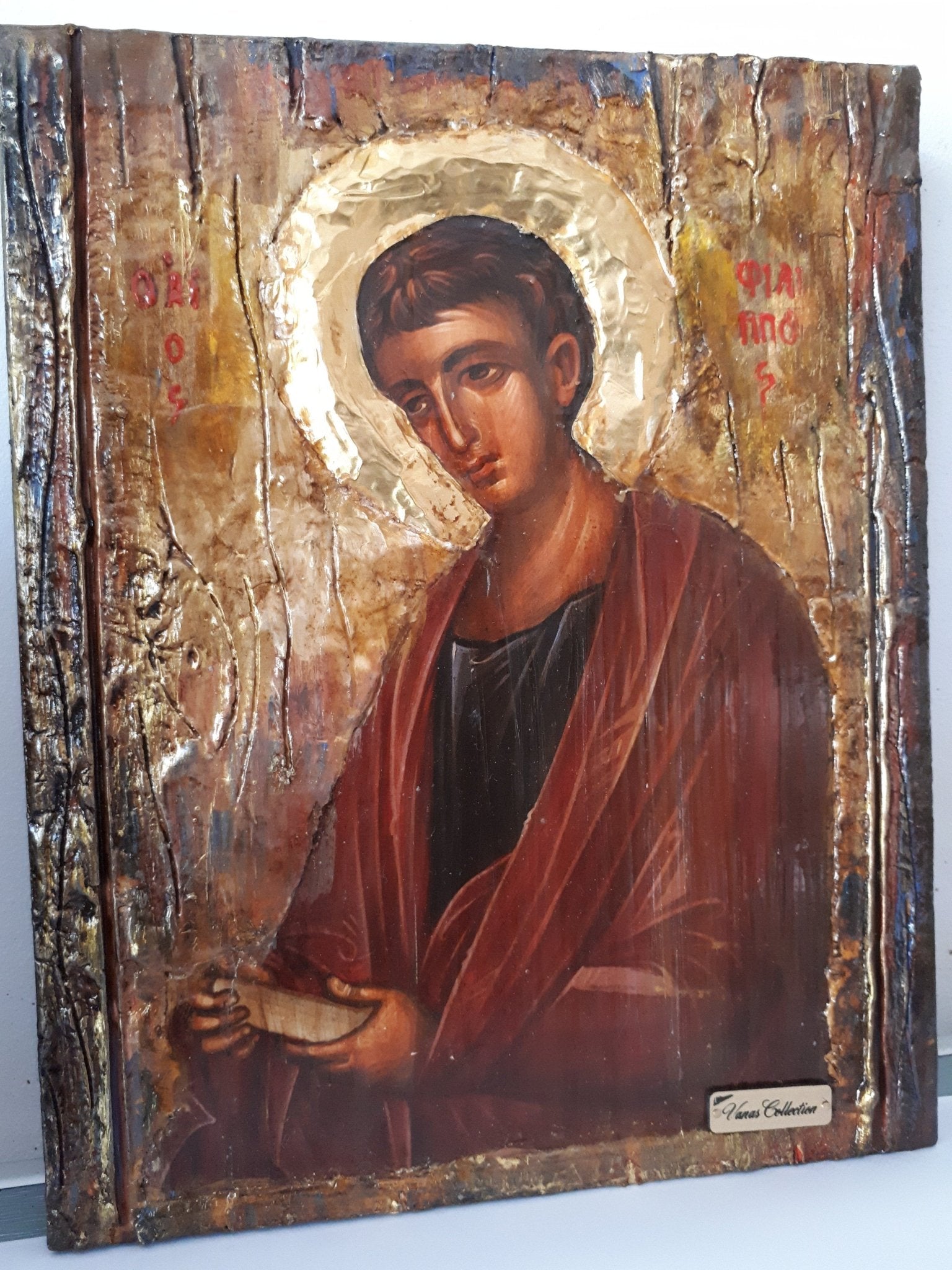 Saint St. Philip Phillipos Fillipos Icon-Greek Orthodox Byzantine Greek Icons - Vanas Collection