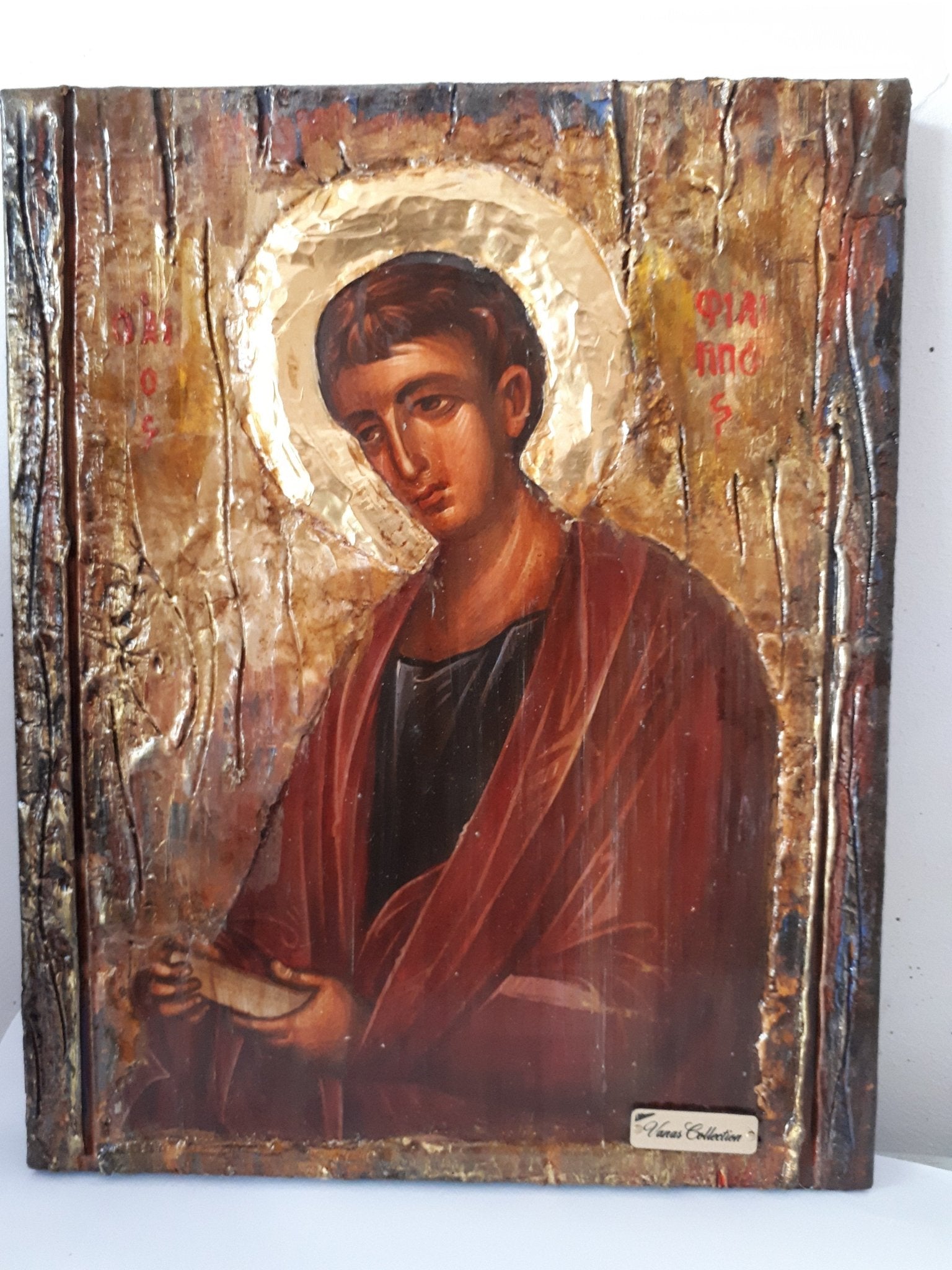 Saint St. Philip Phillipos Fillipos Icon-Greek Orthodox Byzantine Greek Icons - Vanas Collection