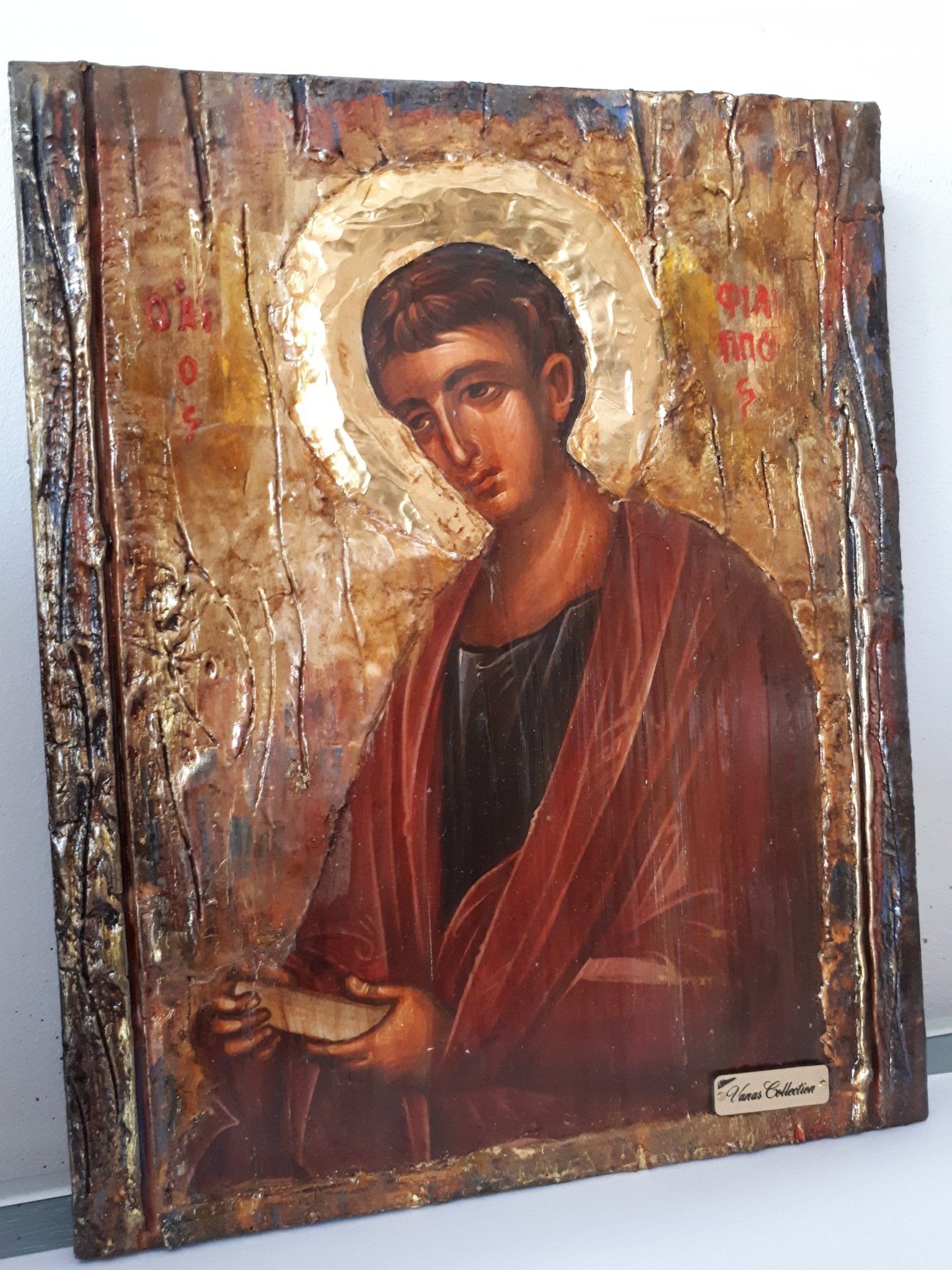 Saint St. Philip Phillipos Fillipos Icon-Greek Orthodox Byzantine Greek Icons - Vanas Collection