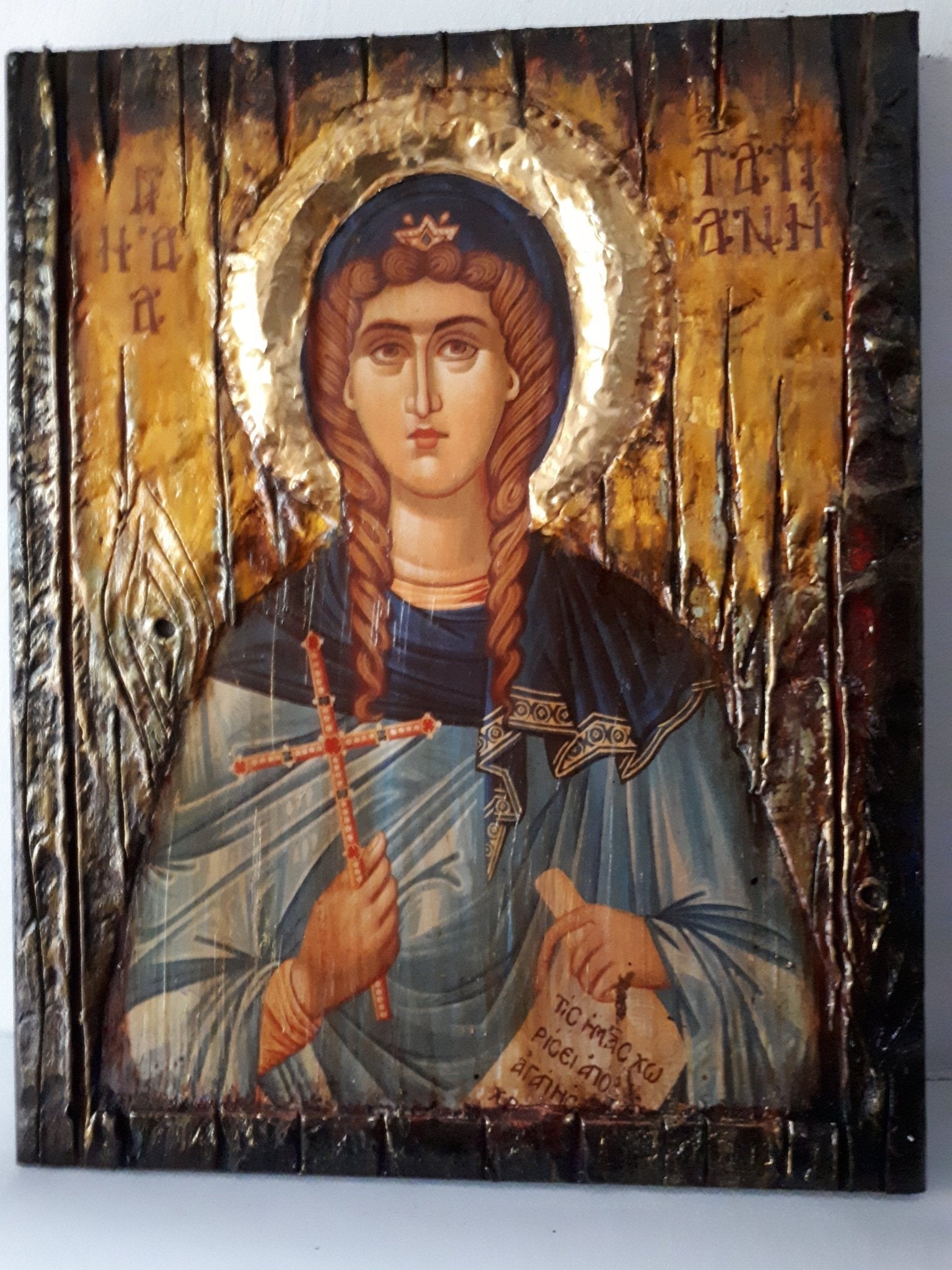 Saint St Tatiana Martyr of Rome Icon-Greek Orthodox Byzantine Icons - Vanas Collection