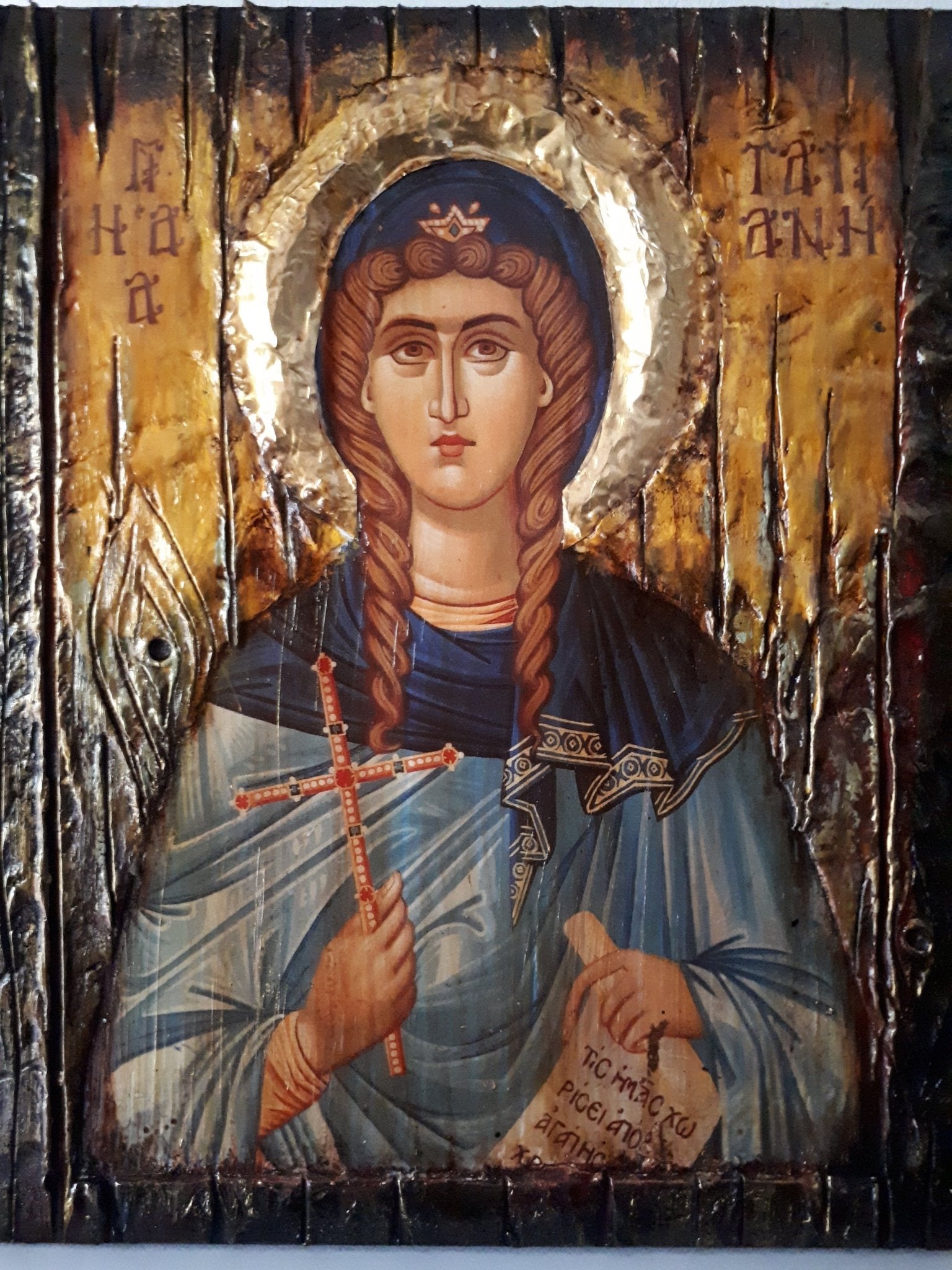 Saint St Tatiana Martyr of Rome Icon-Greek Orthodox Byzantine Icons - Vanas Collection