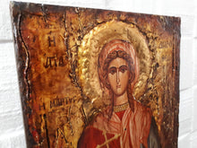 Load image into Gallery viewer, St. Dorothea Dorothy the Martyr of Caesarea Icon-Wooden Greek Byzantine Icons - Vanas Collection